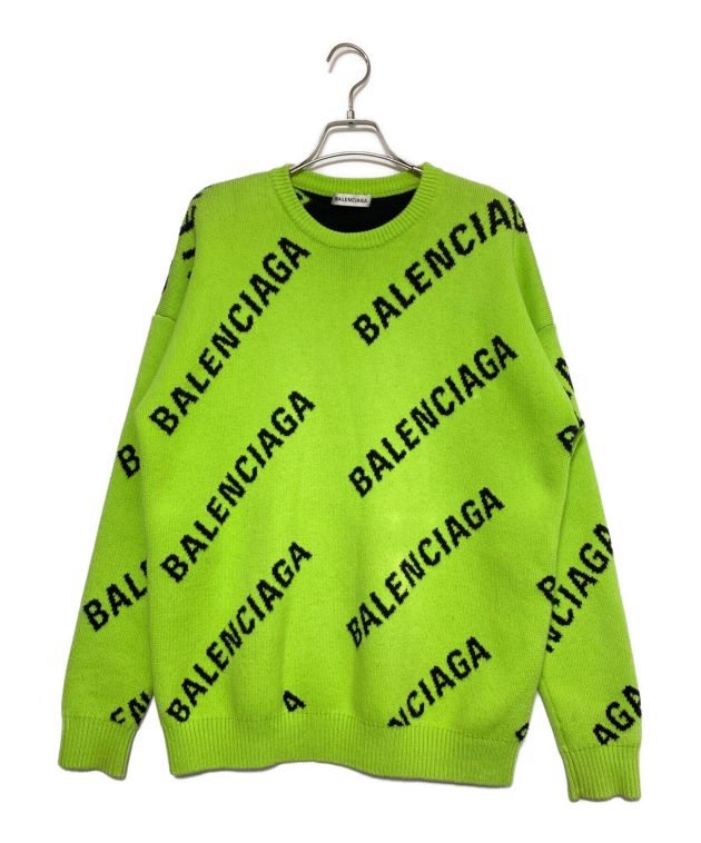 中古・古着通販】BALENCIAGA (バレンシアガ) ニット グリーン サイズ 