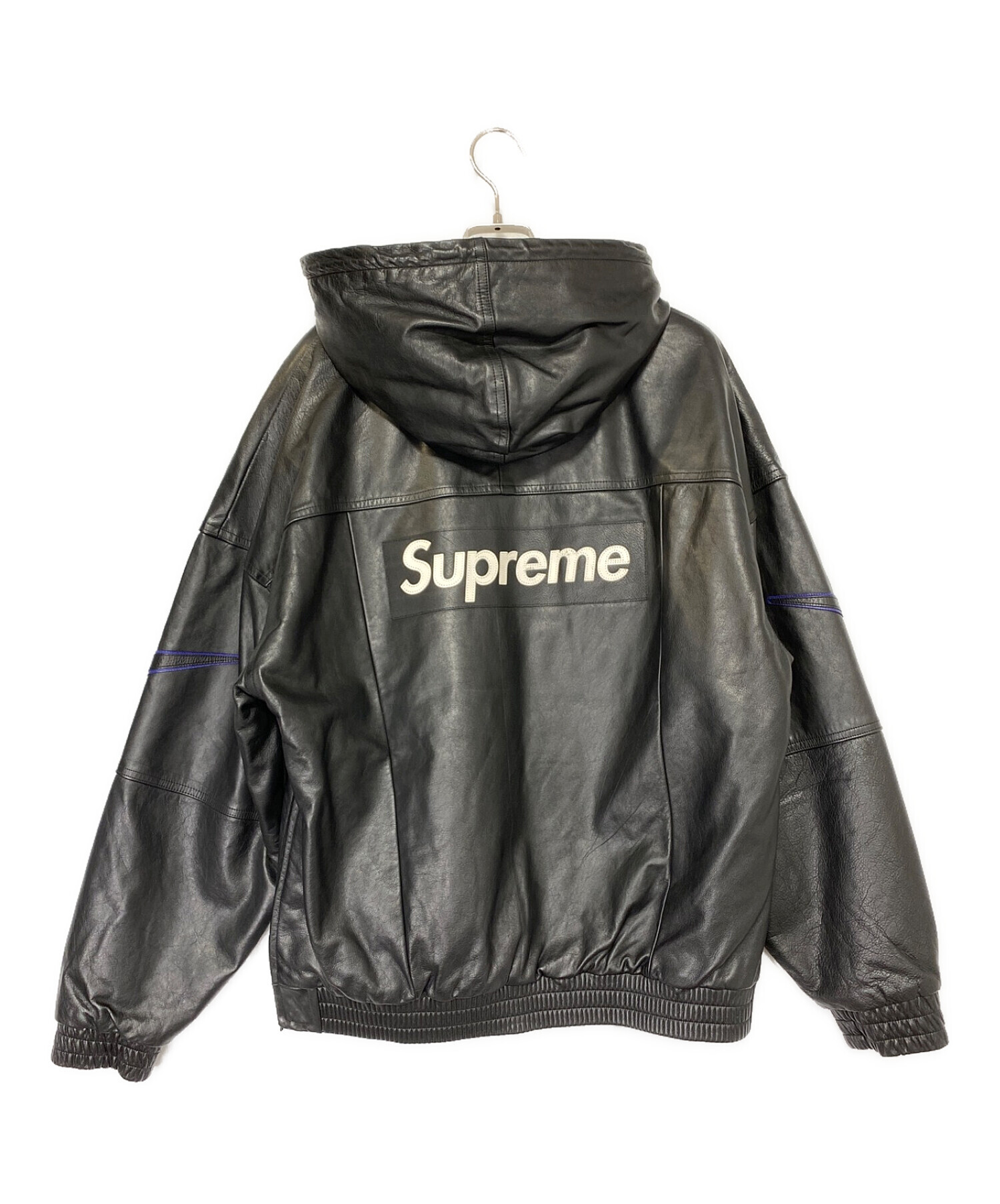 Supreme × NIKE Leather Anorak Jacket　M