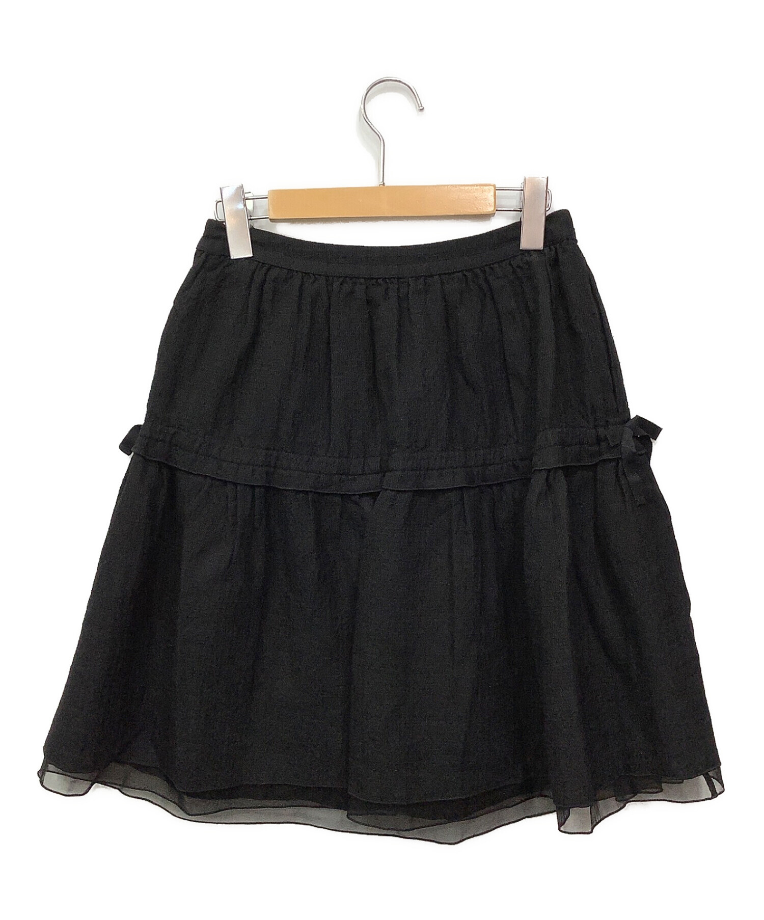 【カタログ掲載】 FOXEY Skirt  Full Blossom 黒　38