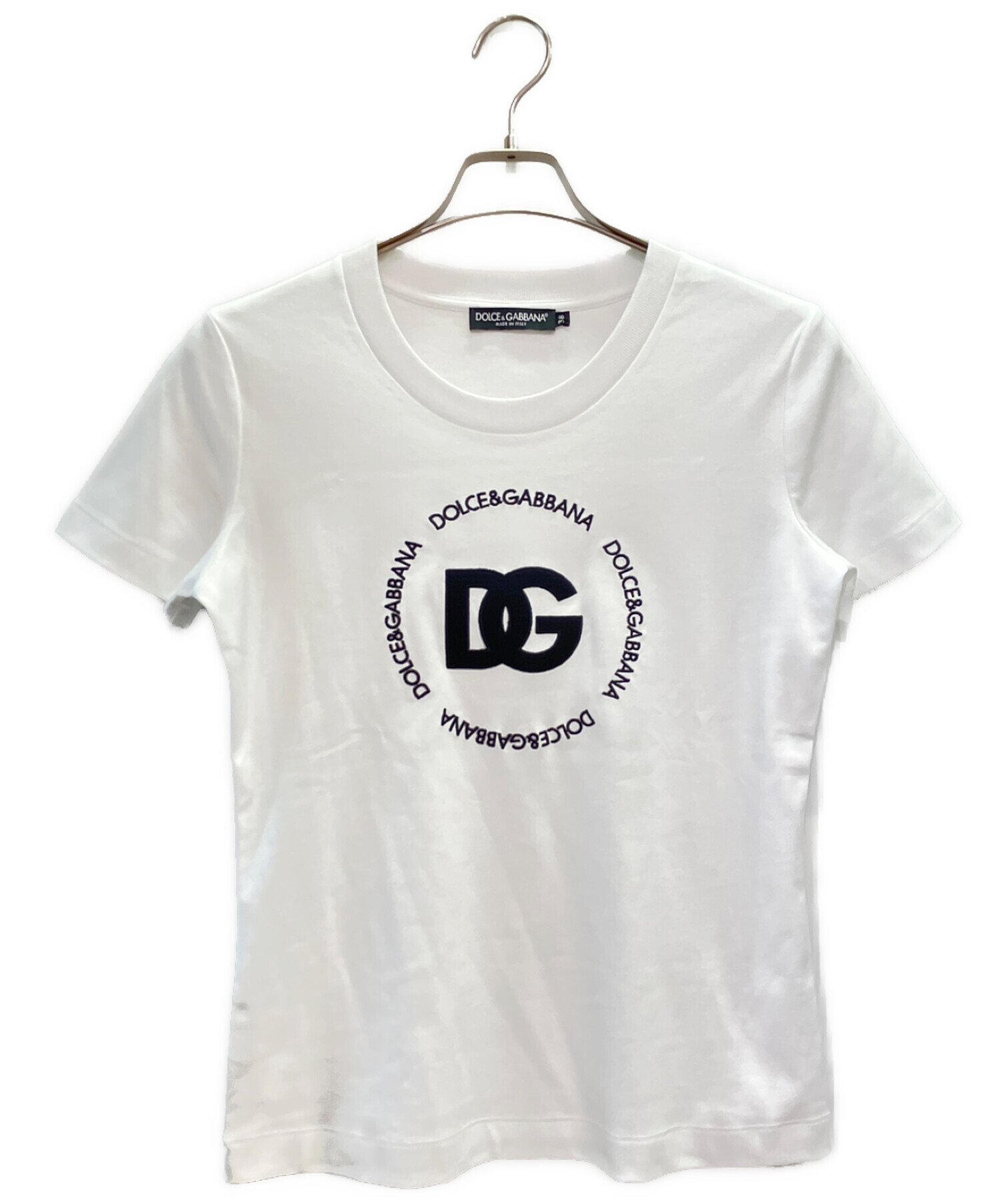 DOLCE & GABBANA (ドルチェ＆ガッバーナ) 刺繍Tシャツ ホワイト サイズ:38