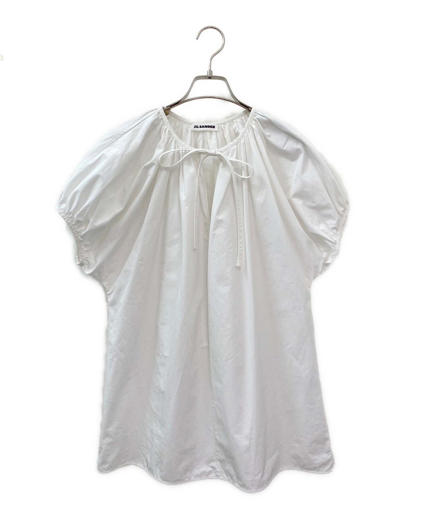 中古・古着通販】JIL SANDER (ジルサンダー) ギャザーブラウス 