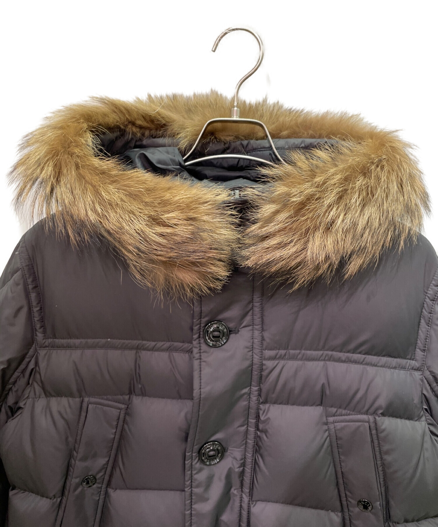 モンクレール MONCLER サイズ:1 AFFTON ファー付きロングダウン  