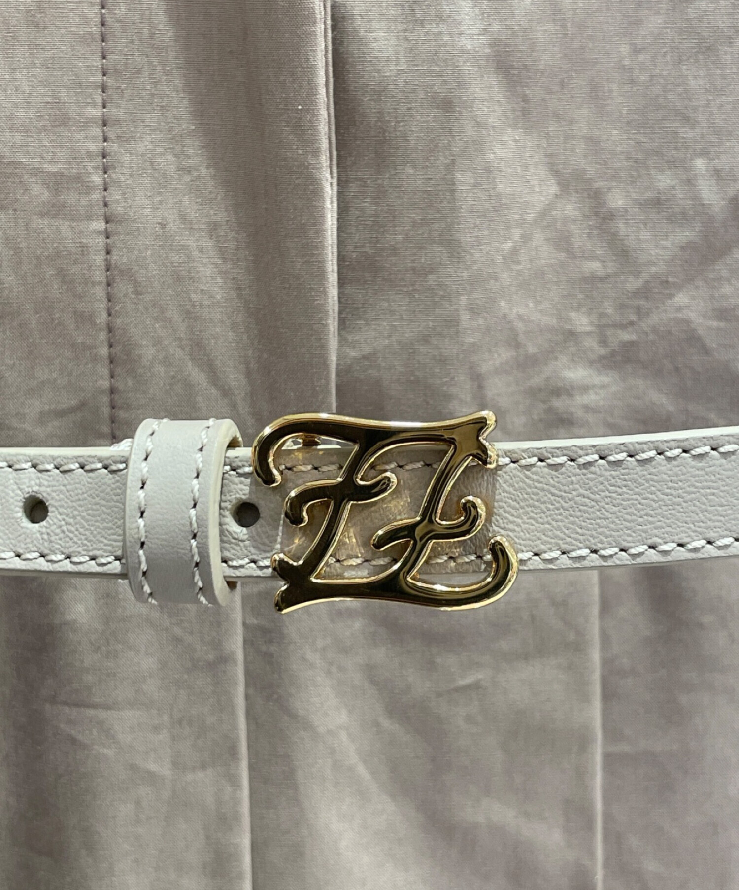 中古・古着通販】FENDI (フェンディ) オープンカラードレスワンピース  