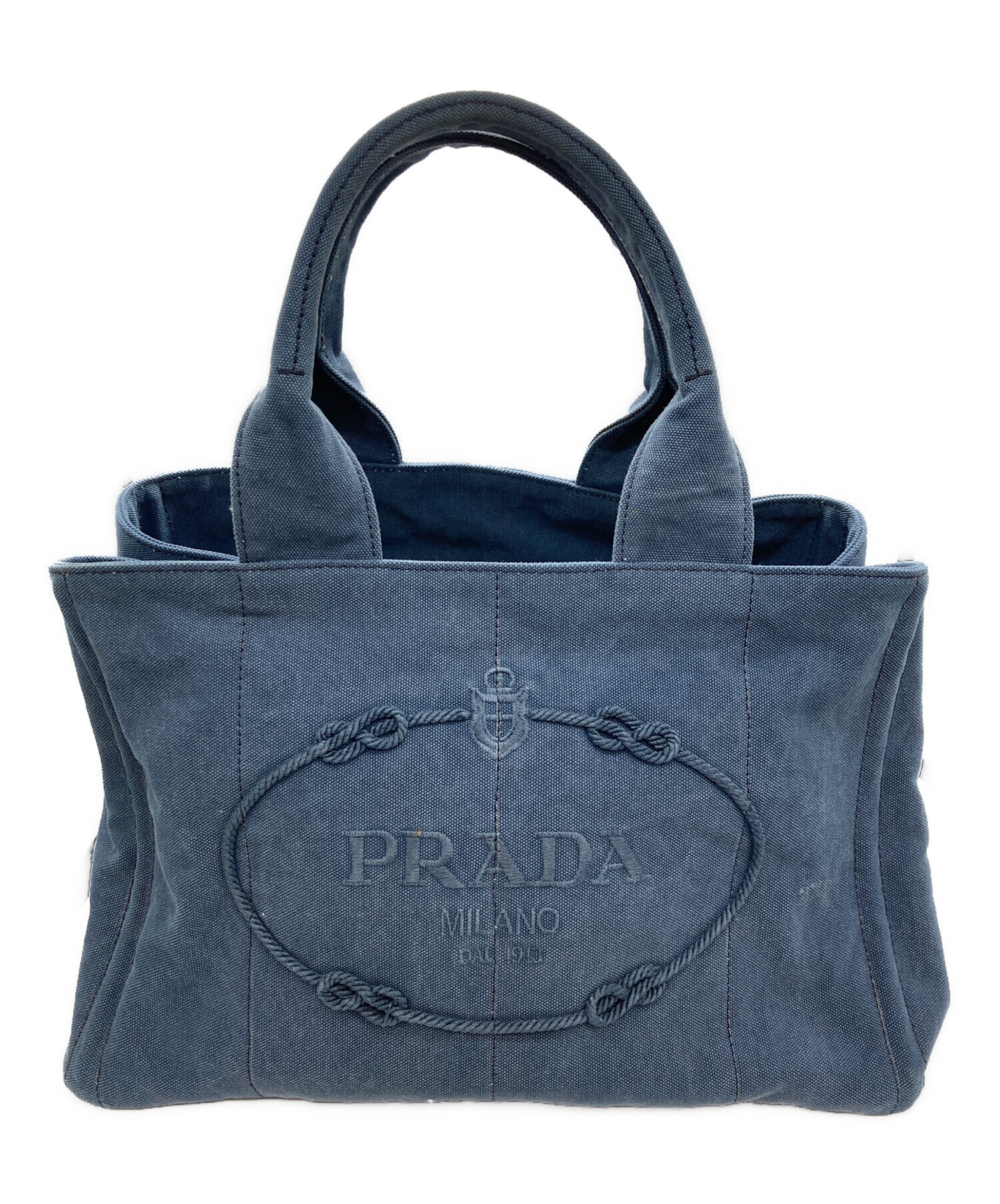 PRADA プラダ カナパ トートバッグデニム レディース 中古（プラダ 