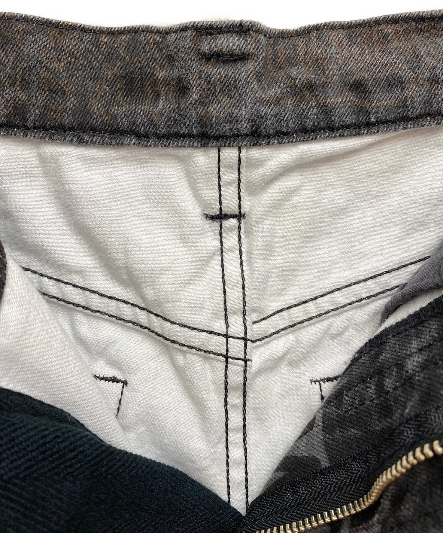 中古・古着通販】sacai (サカイ) 23SS プリントデニムパンツ グレー 