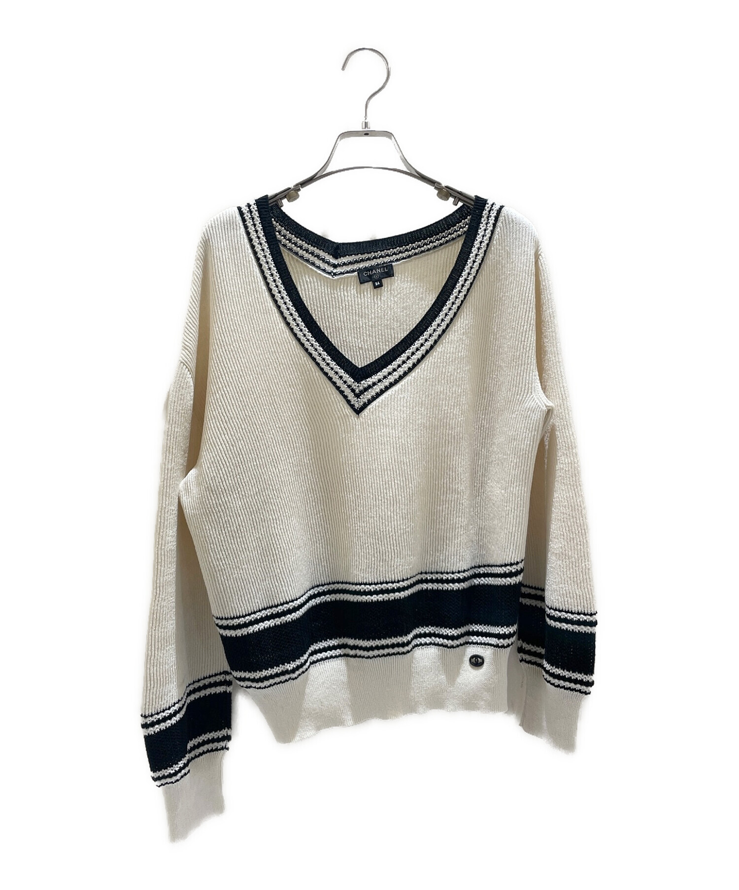 中古・古着通販】CHANEL (シャネル) シルク混チルデンニット 
