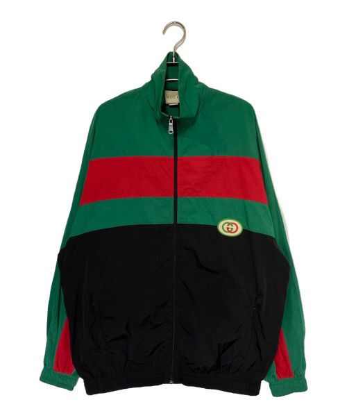 中古・古着通販】GUCCI (グッチ) ナイロンジャケット グリーン×レッド 