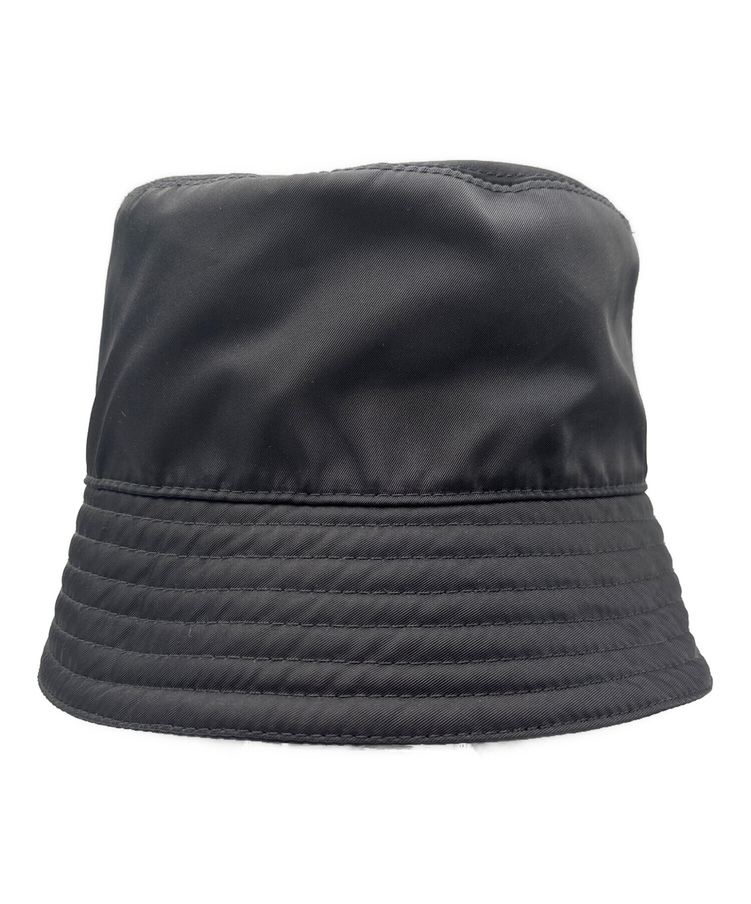 美品！プラダ PRADA Re-Nylon バケットハット ブラック Mサイズ 中古 