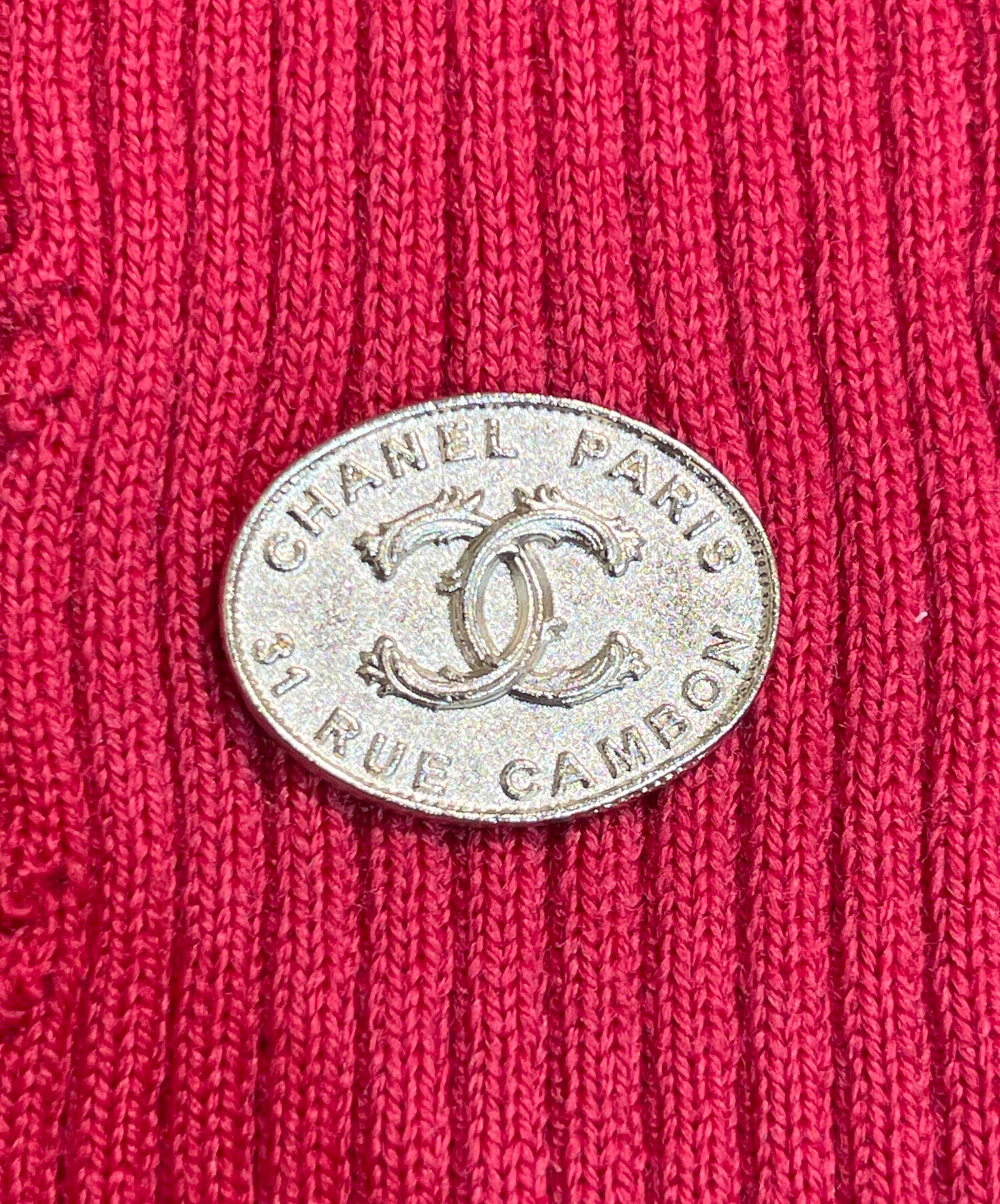 中古・古着通販】CHANEL (シャネル) ココマーク半袖ニット 