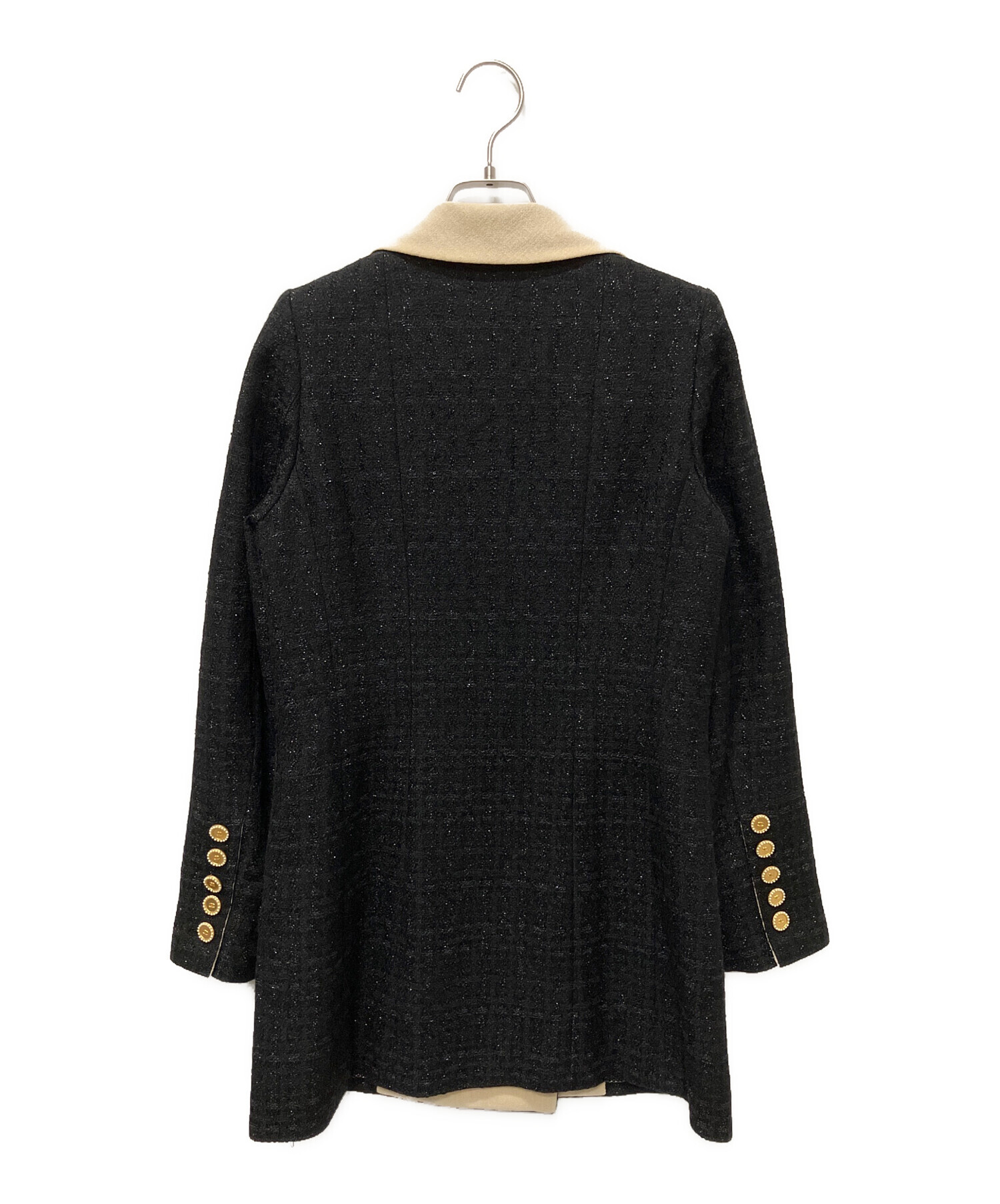 中古・古着通販】CHANEL (シャネル) ダブルブレス ツイードジャケット 