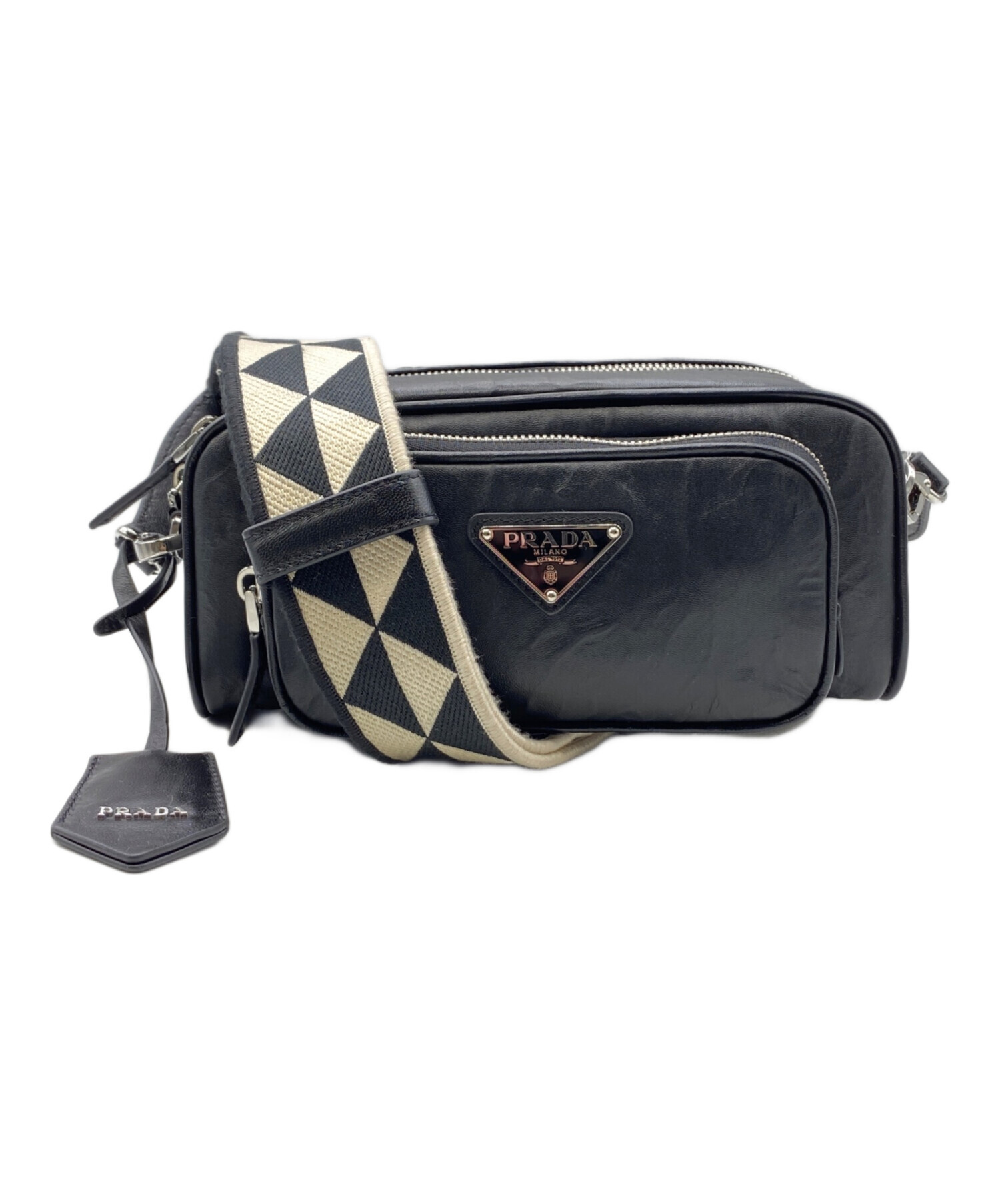 中古・古着通販】PRADA (プラダ) シンボルトライアングルロゴ 