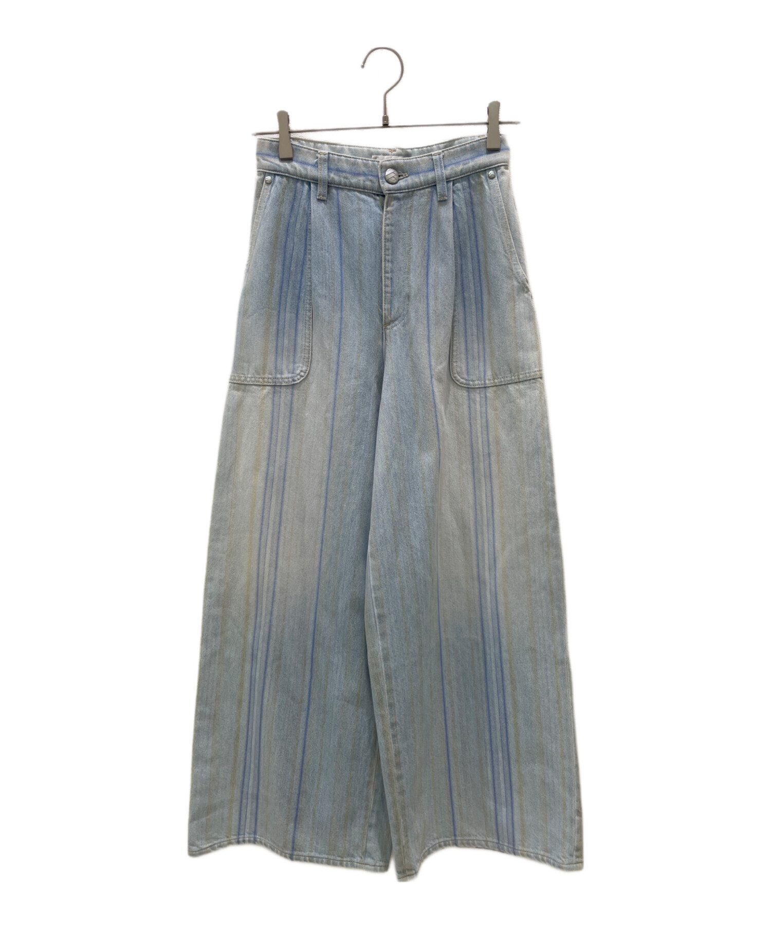 CHANEL デニムパンツワイド34サイズ