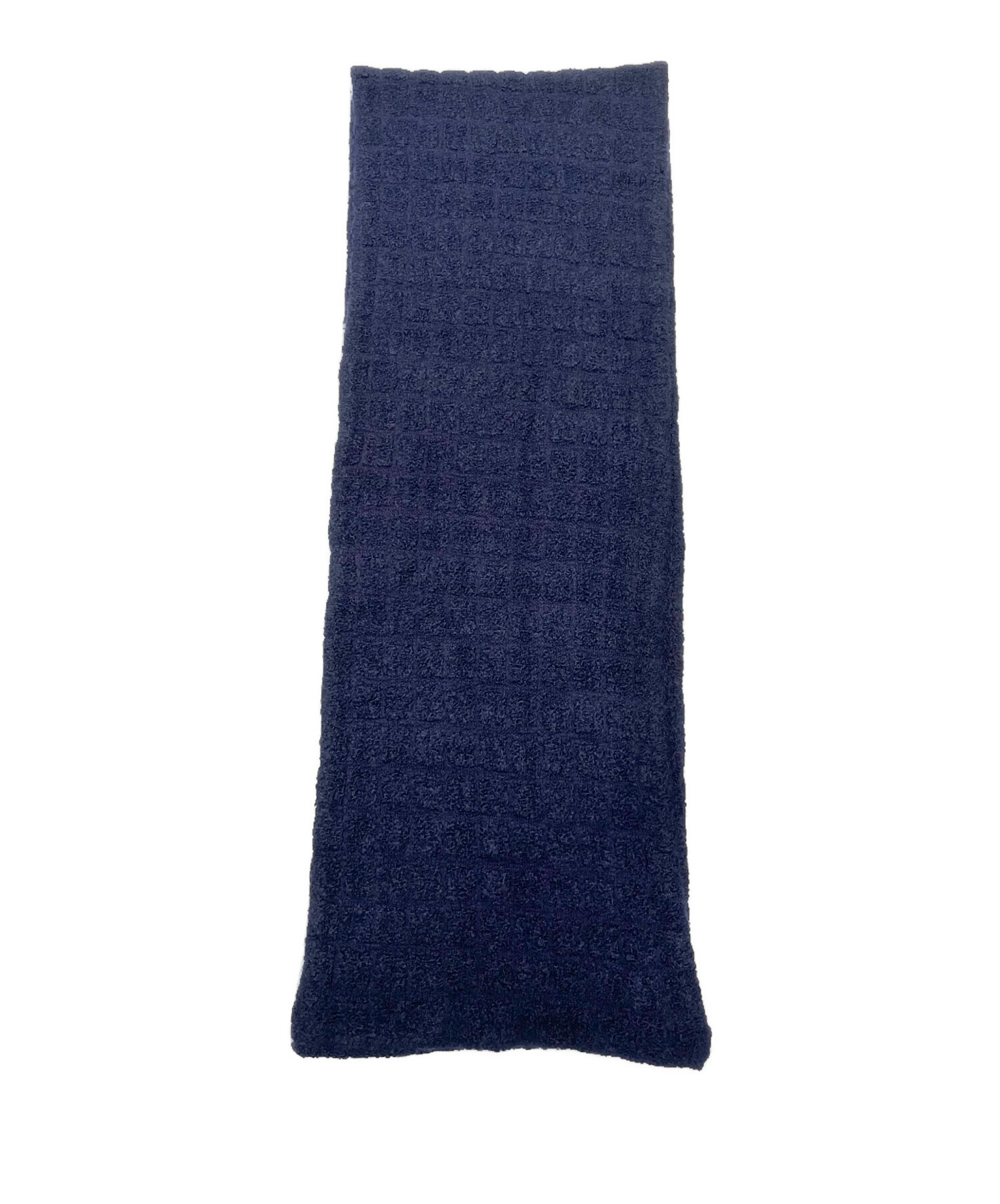 中古・古着通販】CHANEL (シャネル) カシミヤ混マフラー ネイビー  