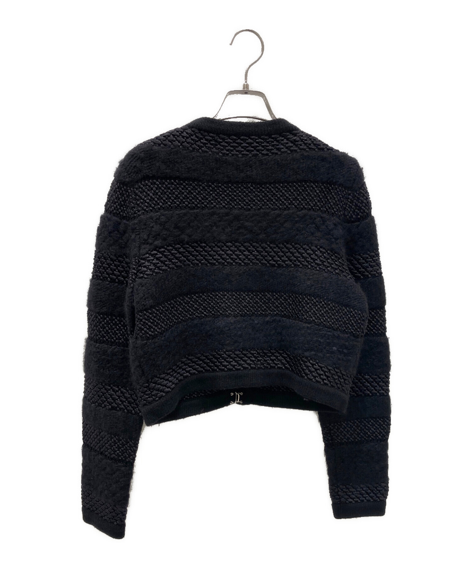 中古・古着通販】CHANEL (シャネル) ノーカラーニットジャケット  