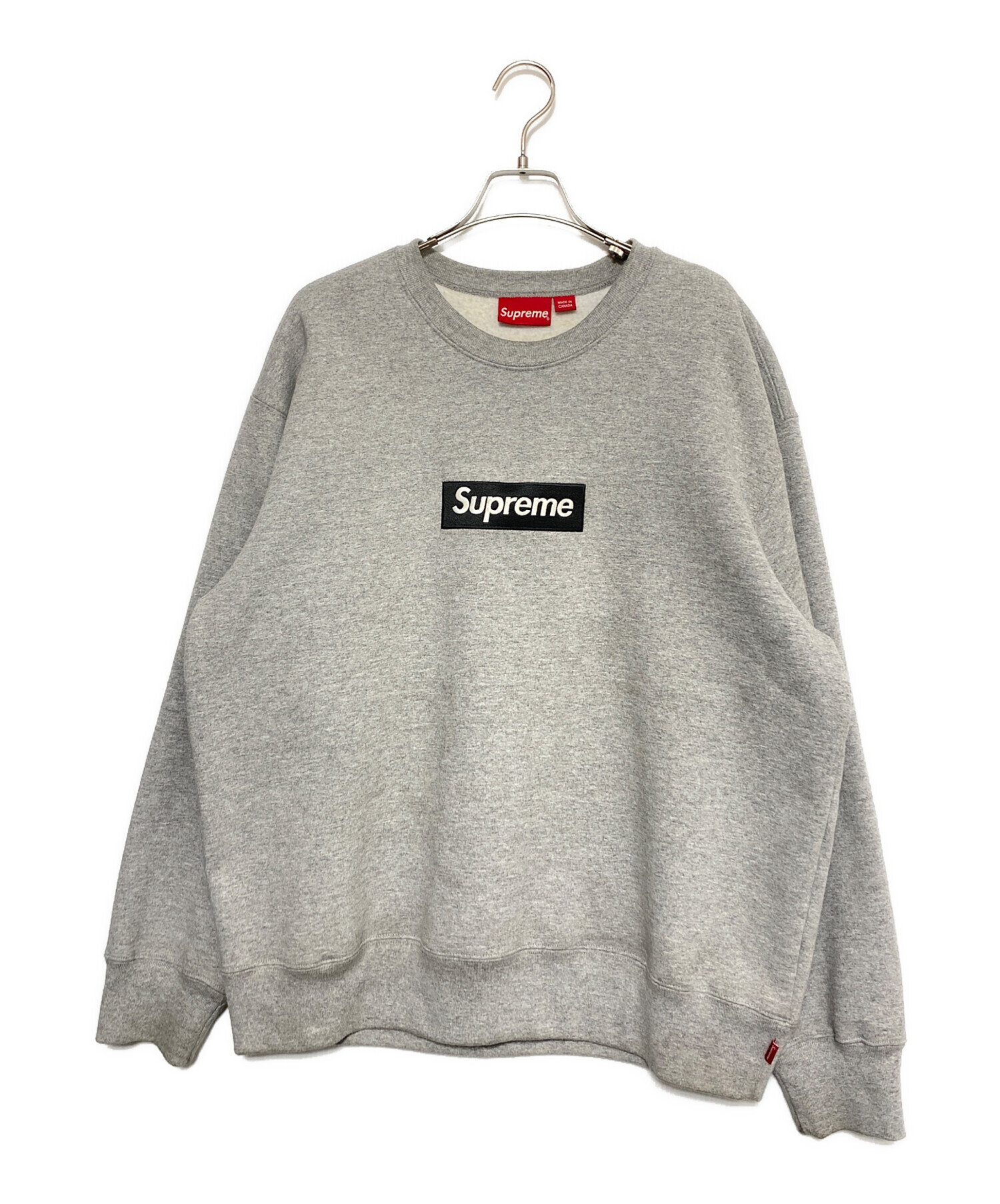 Supreme boxlogo crewneck L グレー