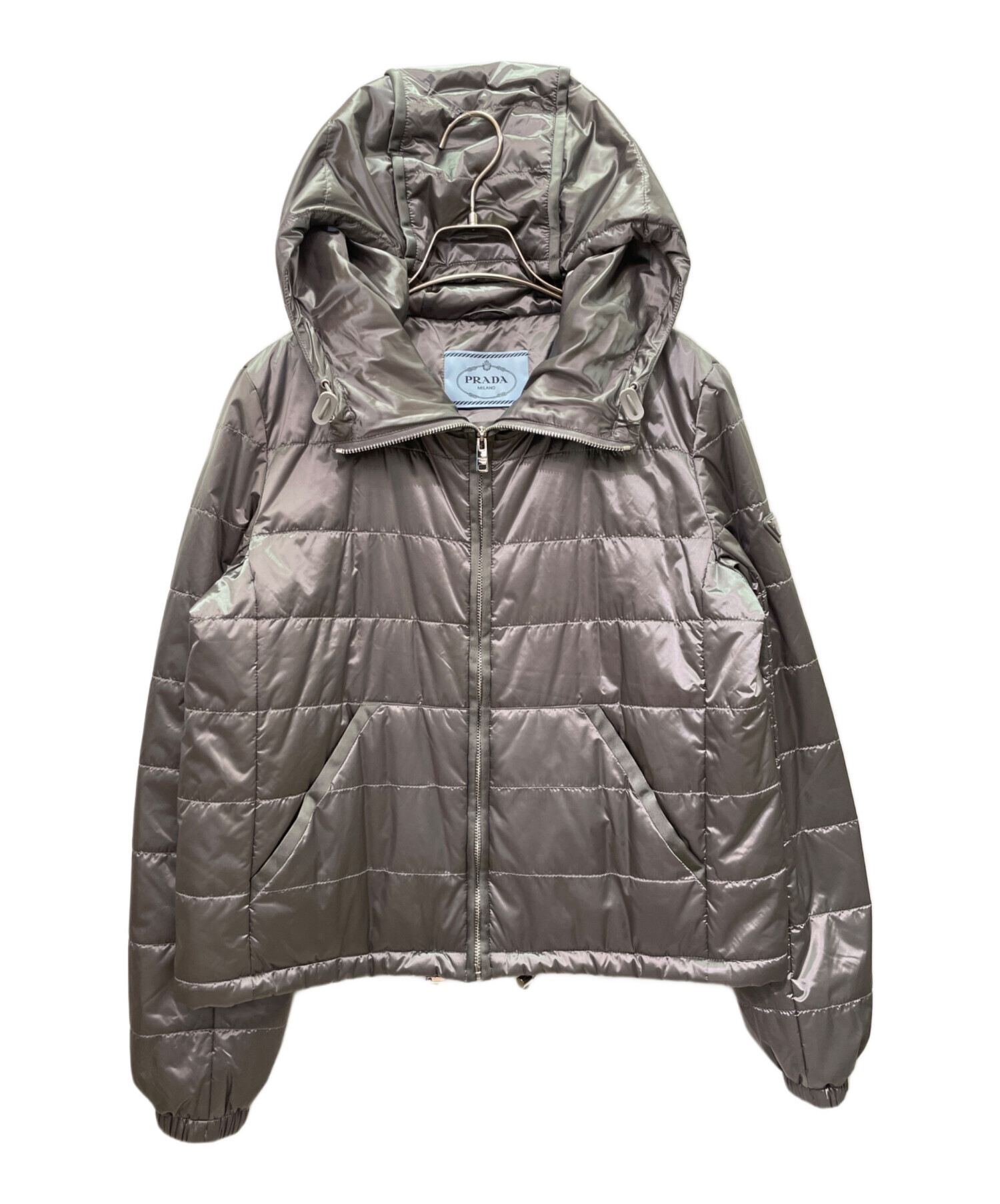 中古・古着通販】PRADA (プラダ) キルティング フードジャケット 