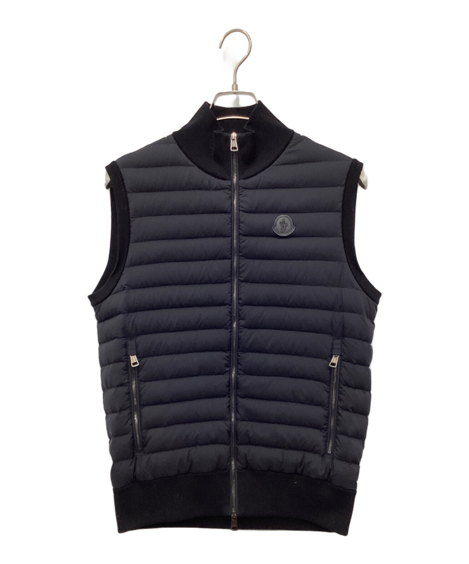 未使用品‼️サイズ5 MONCLER モンクレール ダウンベスト 永き 黒革 