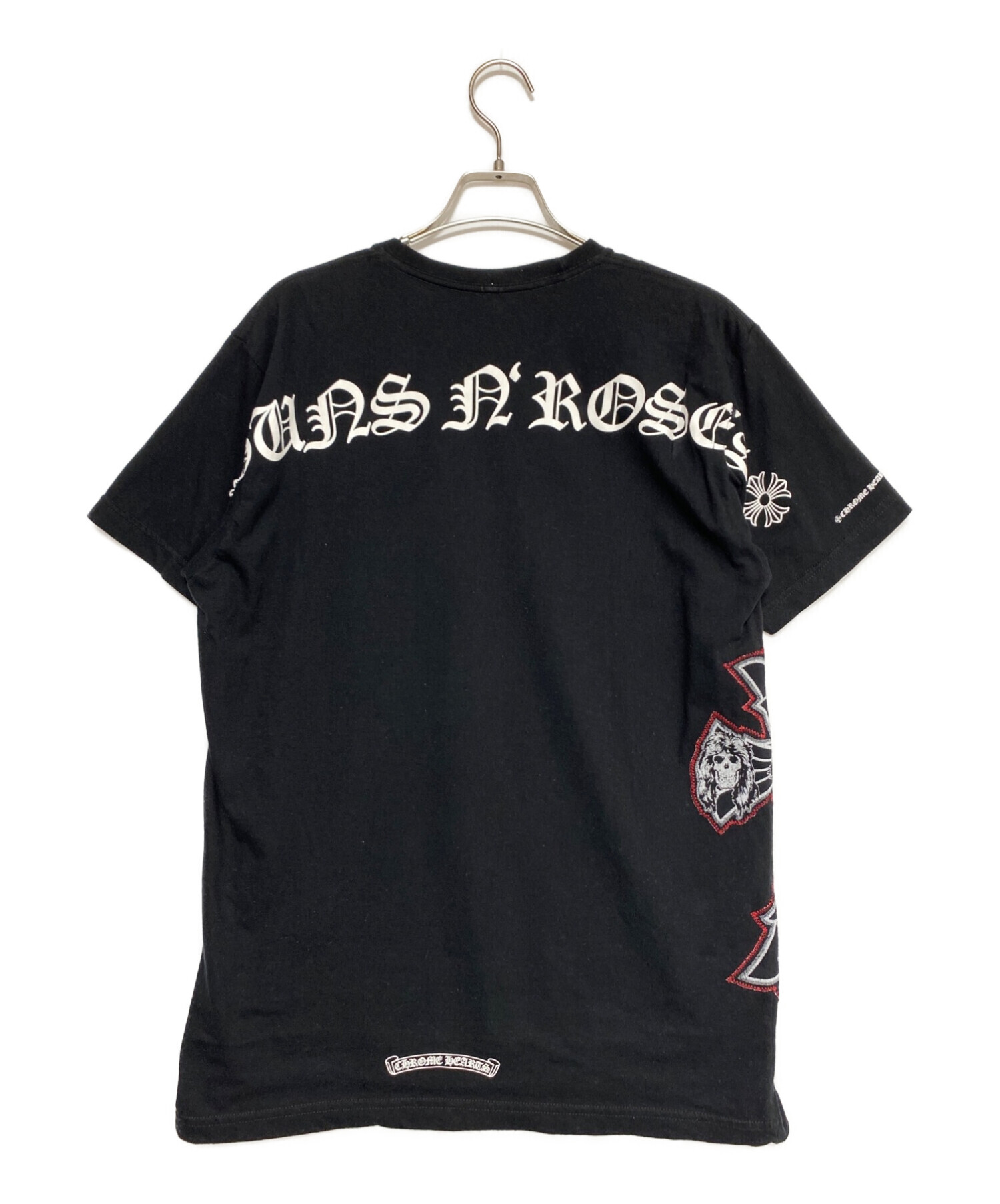 CHROME HEARTS (クロムハーツ) Guns N' Roses (ガンズアンドローゼズ) Tシャツ ブラック サイズ:L