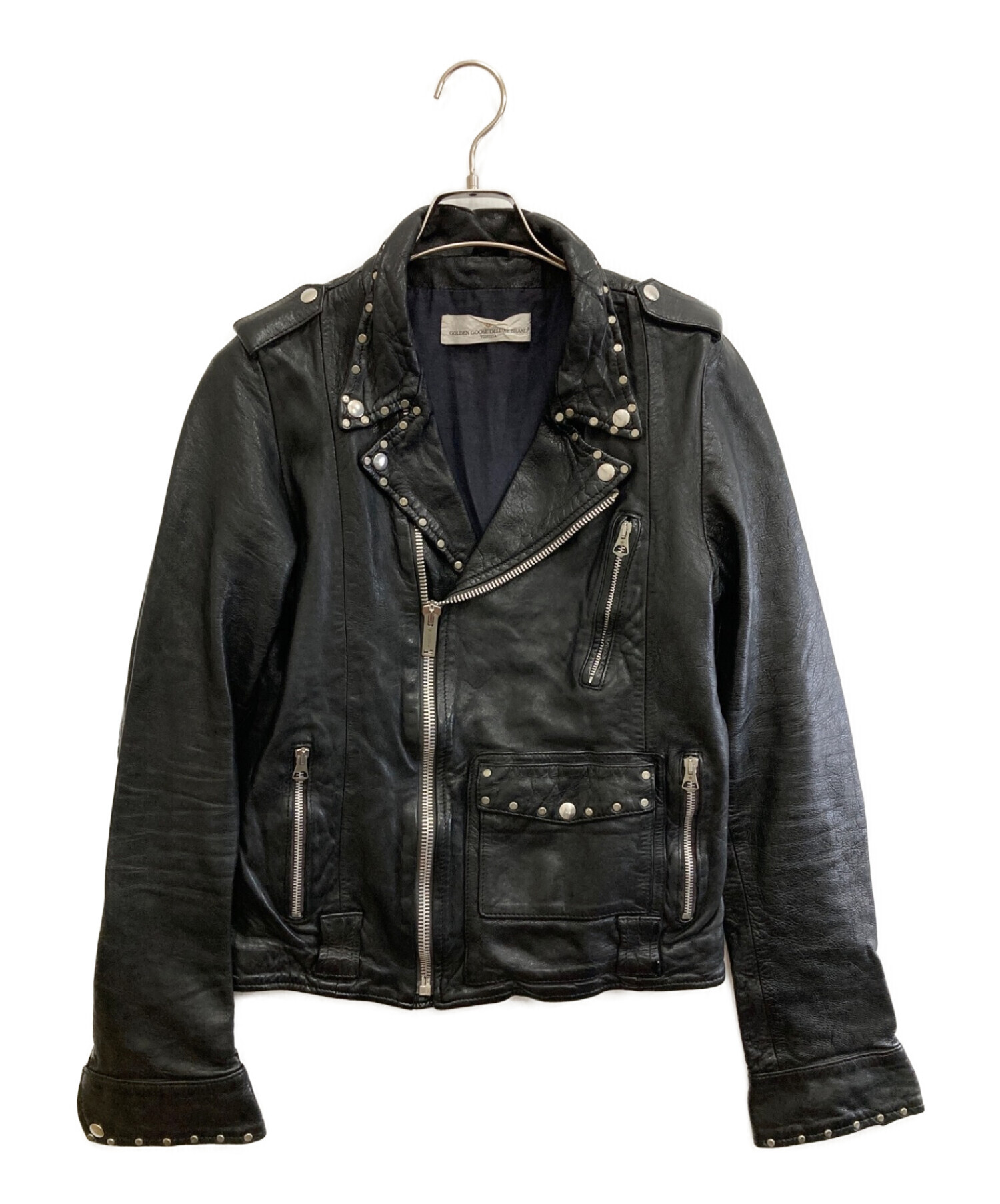 レザーGolden Goose Studs Leather Jacket