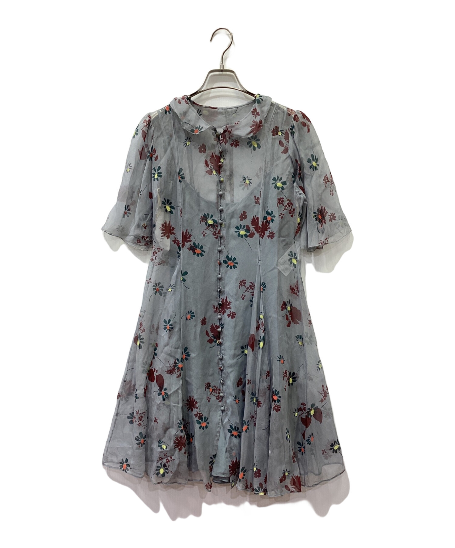 中古・古着通販】VALENTINO (ヴァレンティノ) フラワーシルクシフォン 