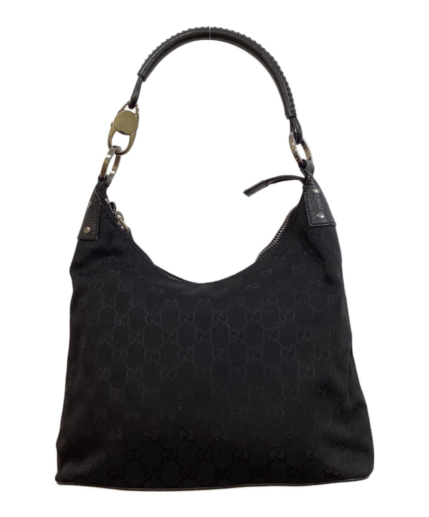 中古・古着通販】GUCCI (グッチ) ハンドバッグ ブラック｜ブランド  