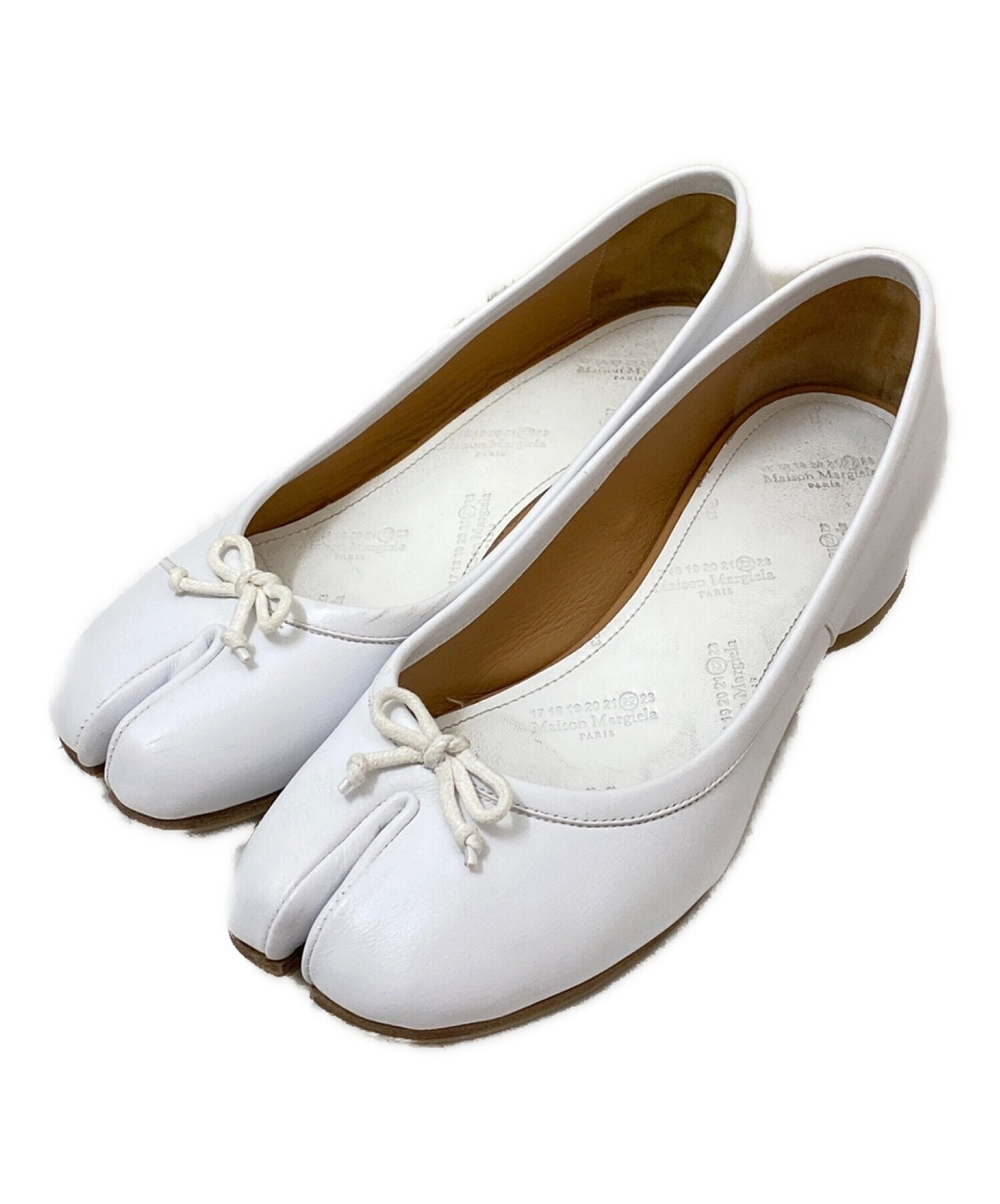 Maison Margiera 足袋バレエ 37サイズ White サイズ37 Maison Margiela 足袋フラットサイズ37ホワイト mm6