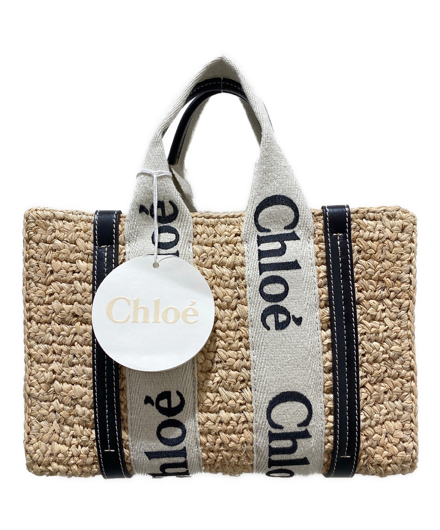 中古・古着通販】Chloe (クロエ) WOODYスモールトートバッグ ベージュ 