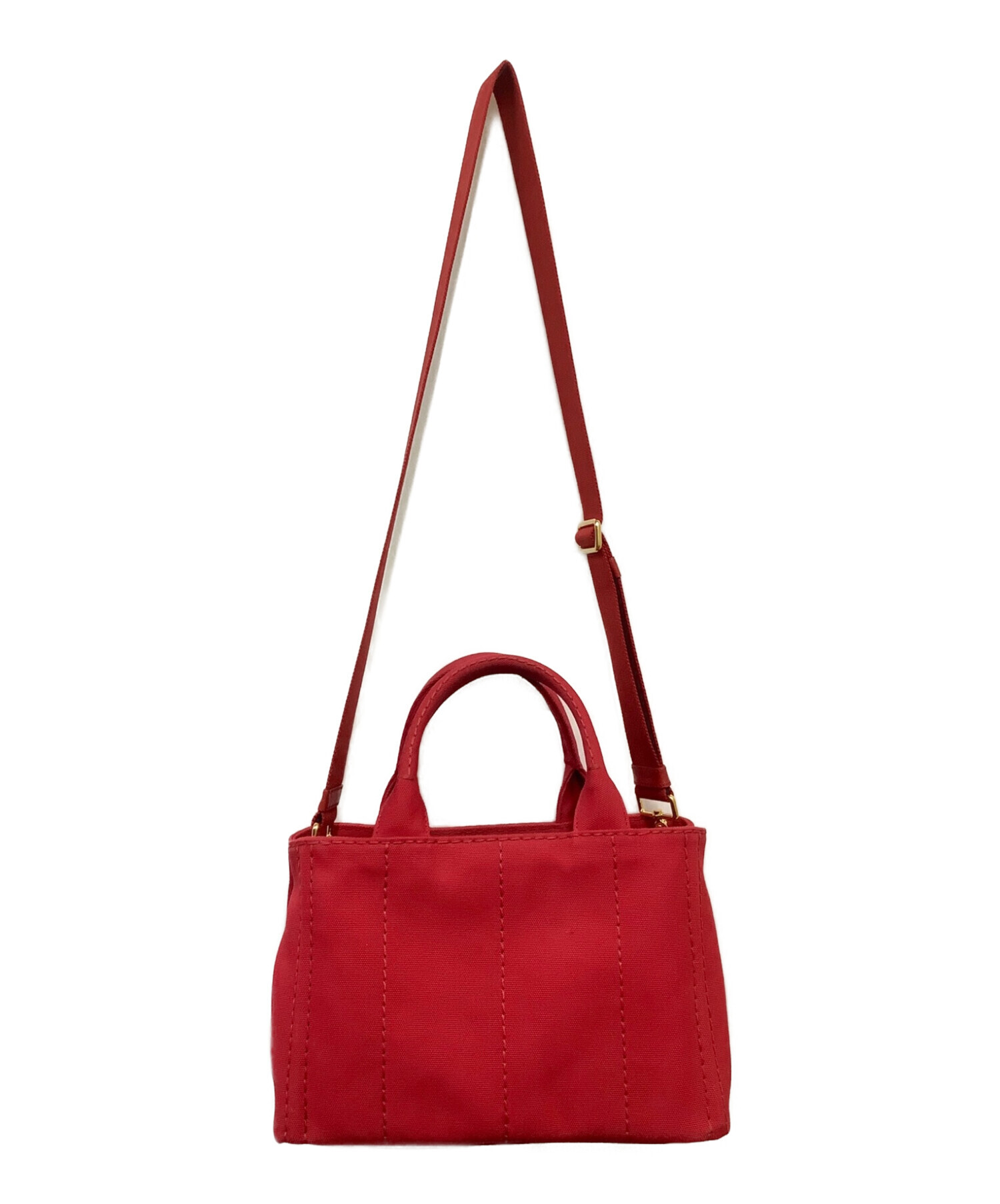 中古・古着通販】PRADA (プラダ) カナパ ファブリック ハンドバッグ  