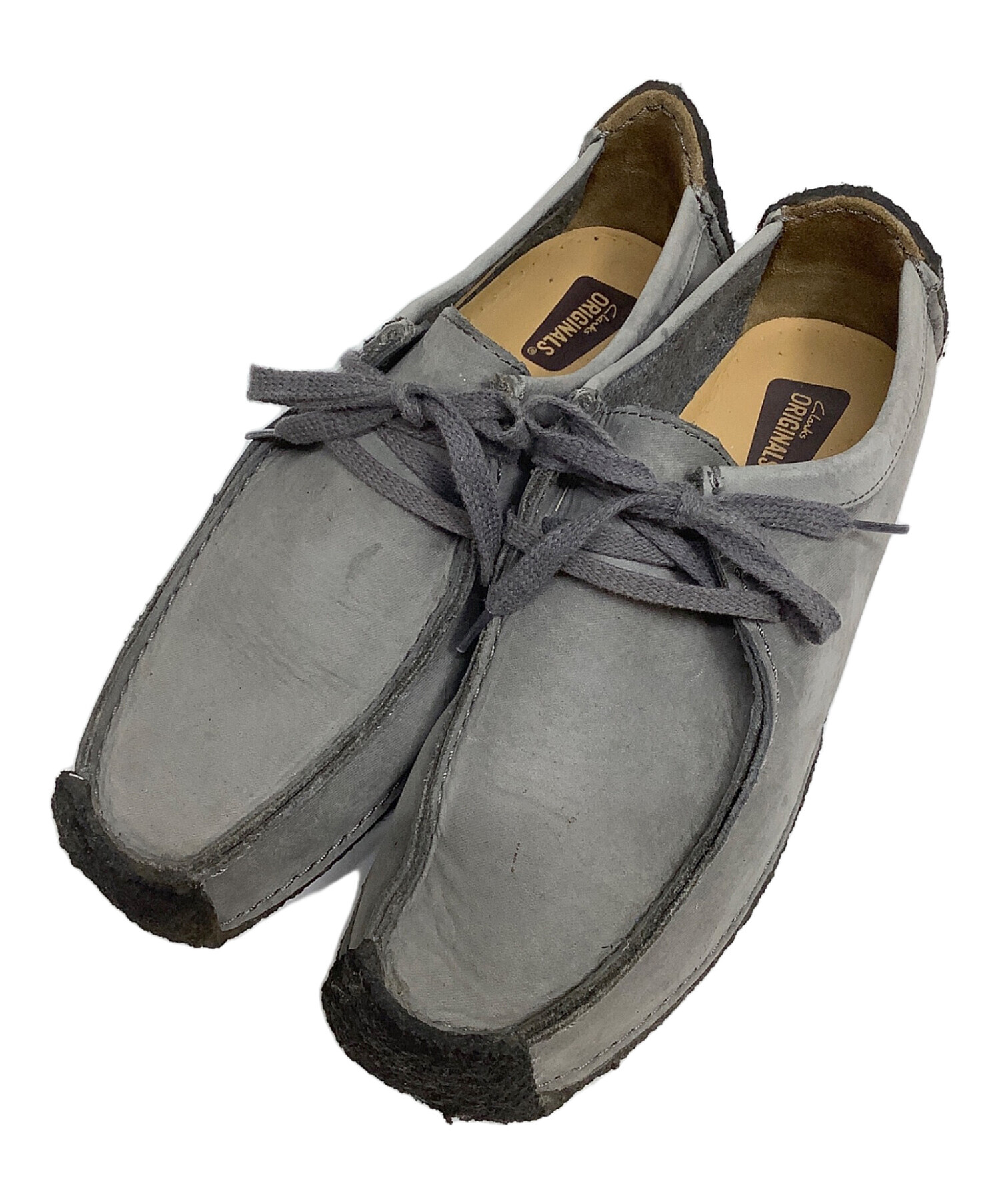 中古・古着通販】CLARKS (クラークス) ワラビーシューズ グレー サイズ  