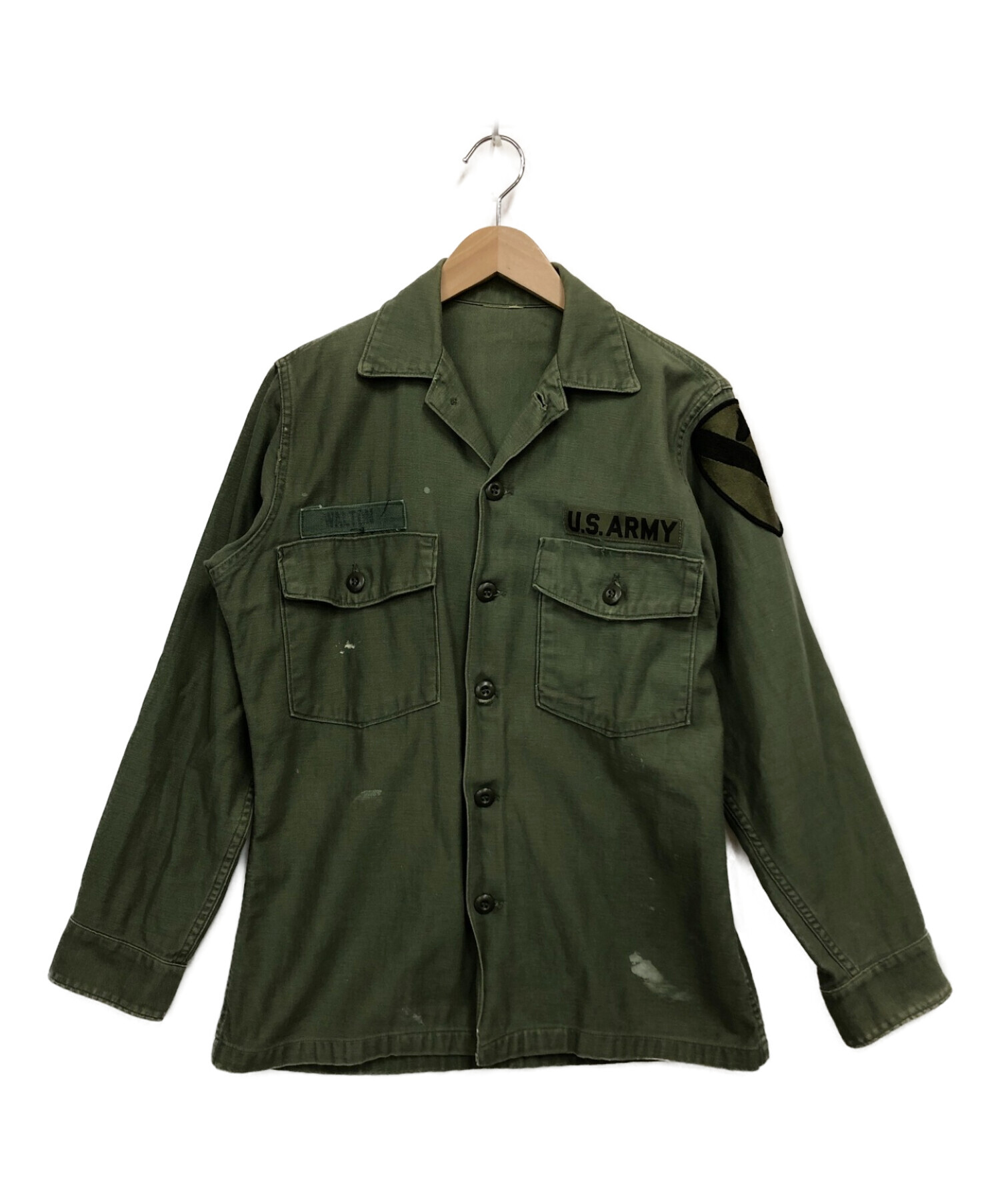 中古・古着通販】NO BLAND (ノーブランド) ミリタリーシャツ オリーブ 
