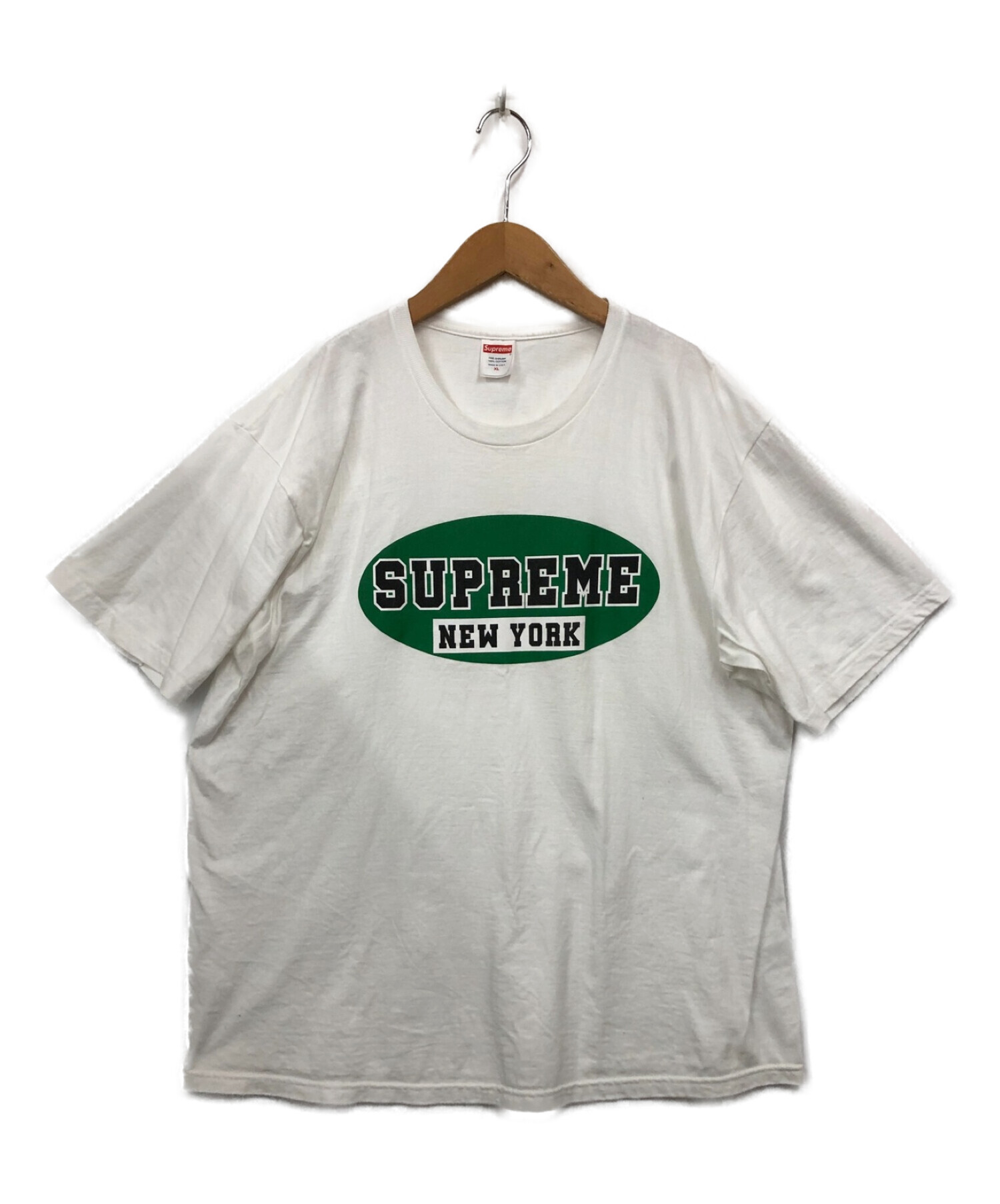 中古・古着通販】SUPREME (シュプリーム) Tシャツ ホワイト×グリーン 