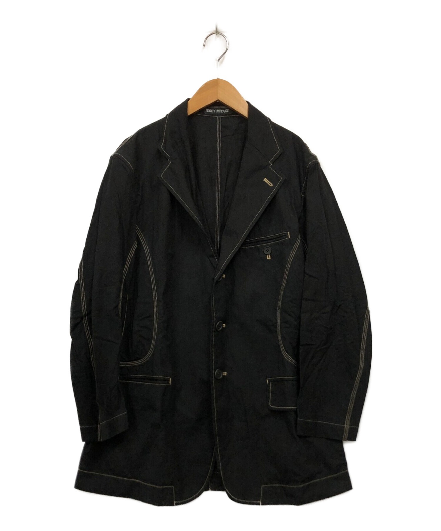 中古・古着通販】ISSEY MIYAKE (イッセイミヤケ) テーラードジャケット 