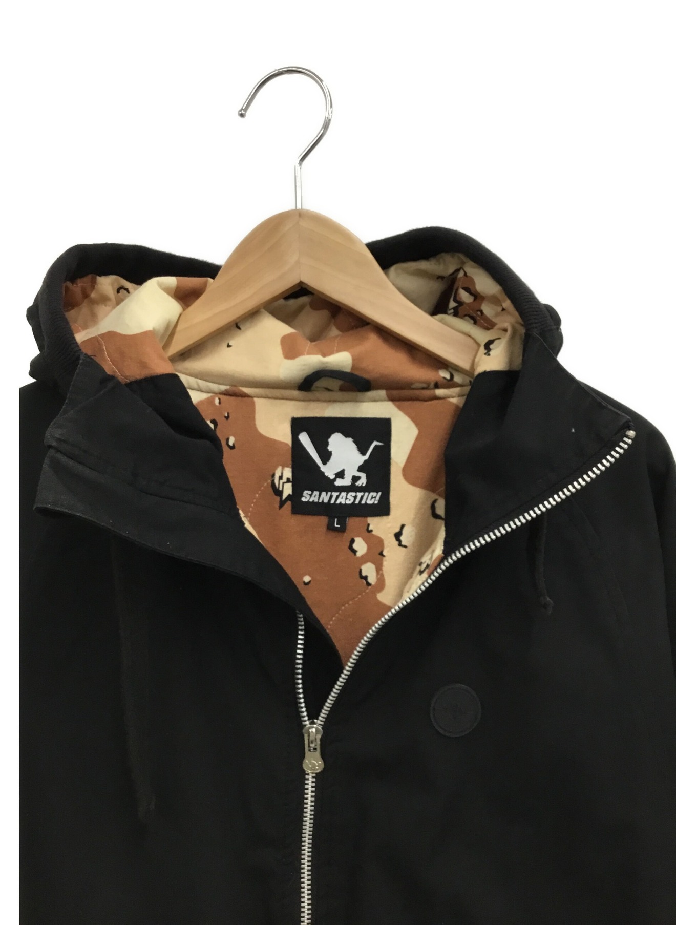 SANTASTIC (サンタスティック) フーデッドジャケット ブラック サイズ:L