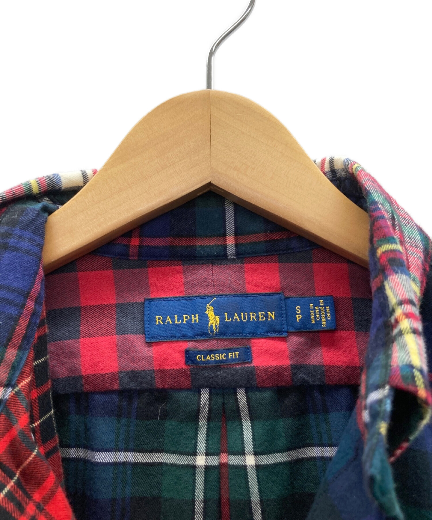 POLO RALPH LAUREN (ポロ・ラルフローレン) パッチワークシャツ マルチカラー サイズ:S