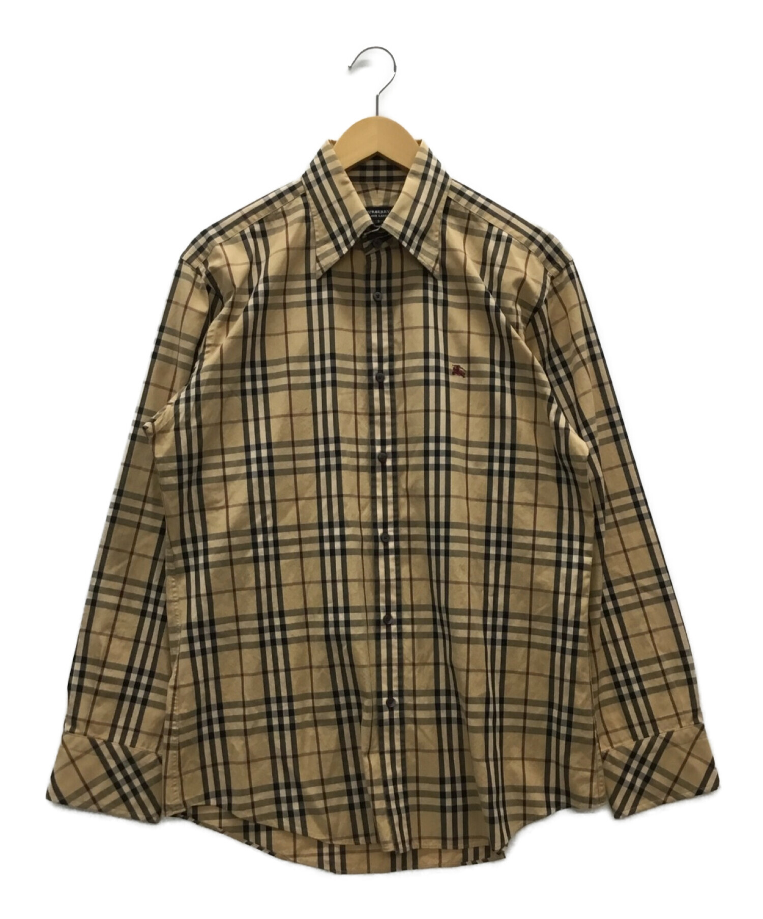 BURBERRY BLACK LABEL (バーバリーブラックレーベル) ノバチェックシャツ ブラウン サイズ:3