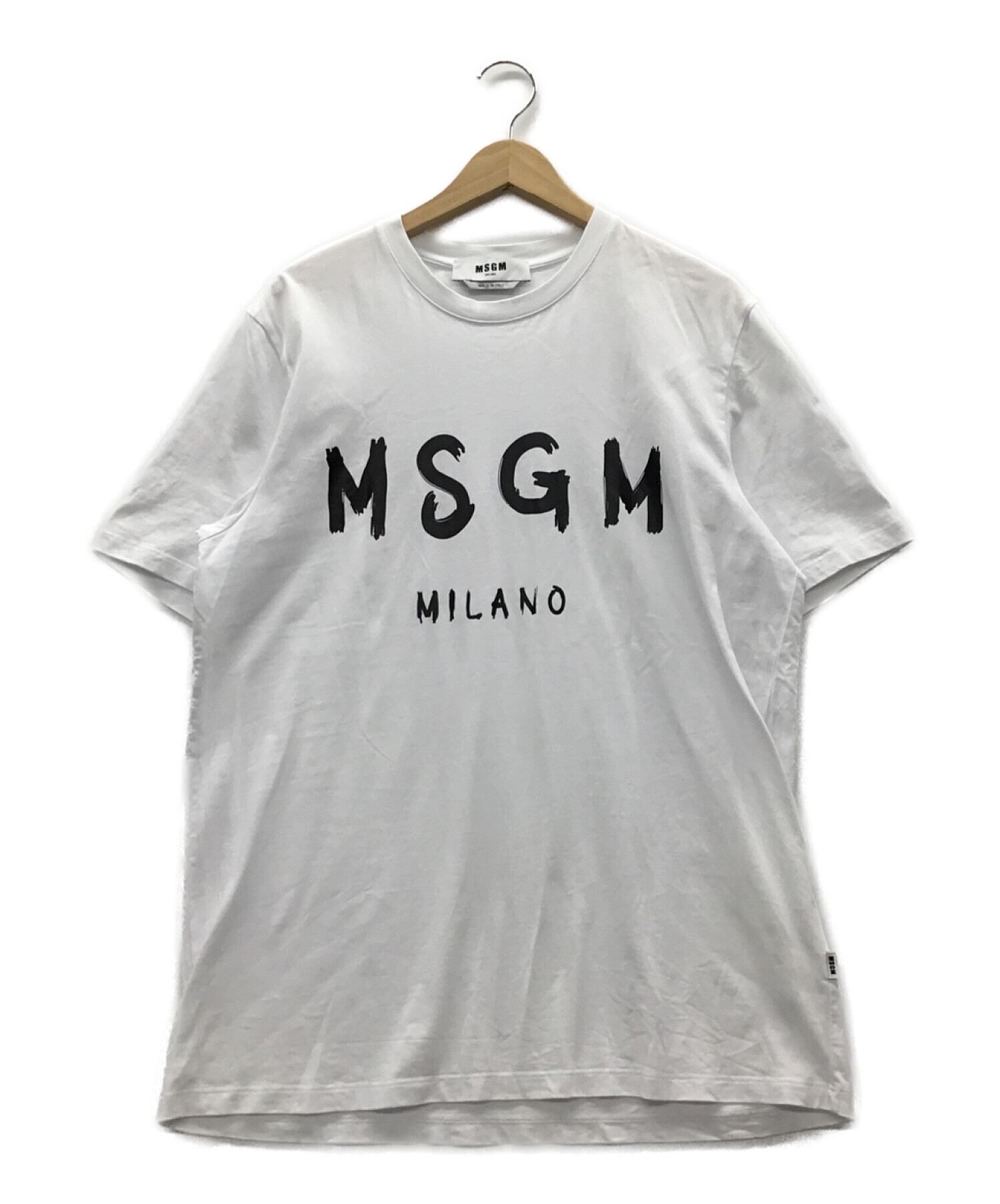 MSGM (エムエスジーエム) ロゴTシャツ ホワイト サイズ:M