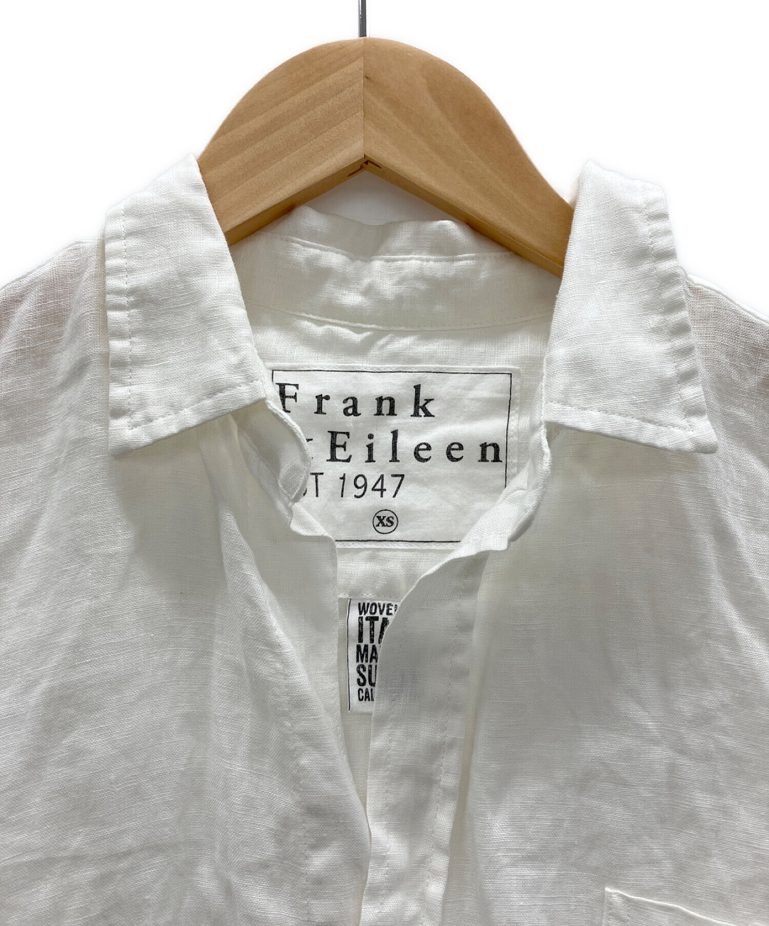 Frank&Eileen (フランクアンドアイリーン) シャツ ホワイト サイズ:XS
