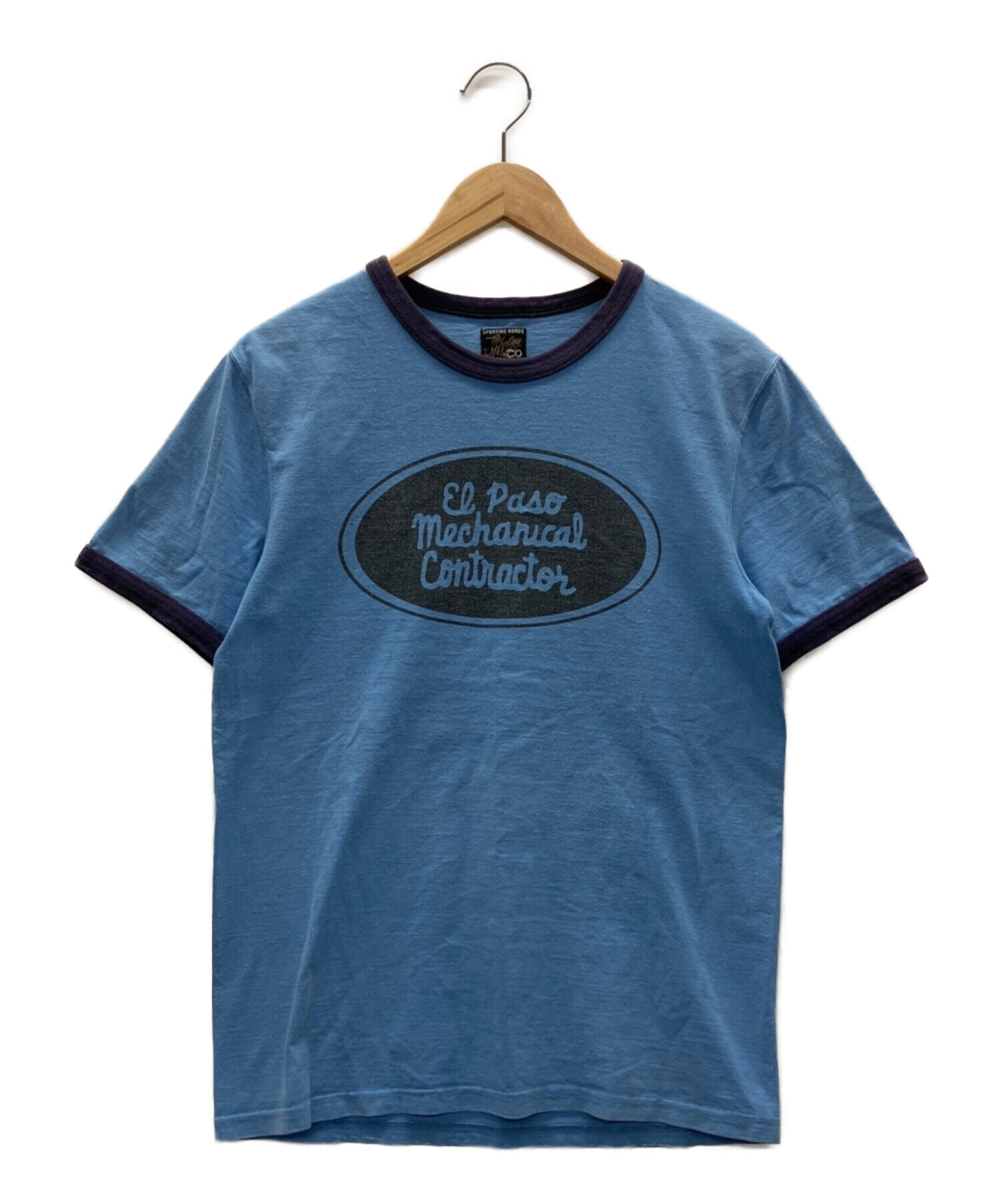 THE REAL McCOY'S (ザ・リアルマッコイズ) Tシャツ ブルー サイズ:38