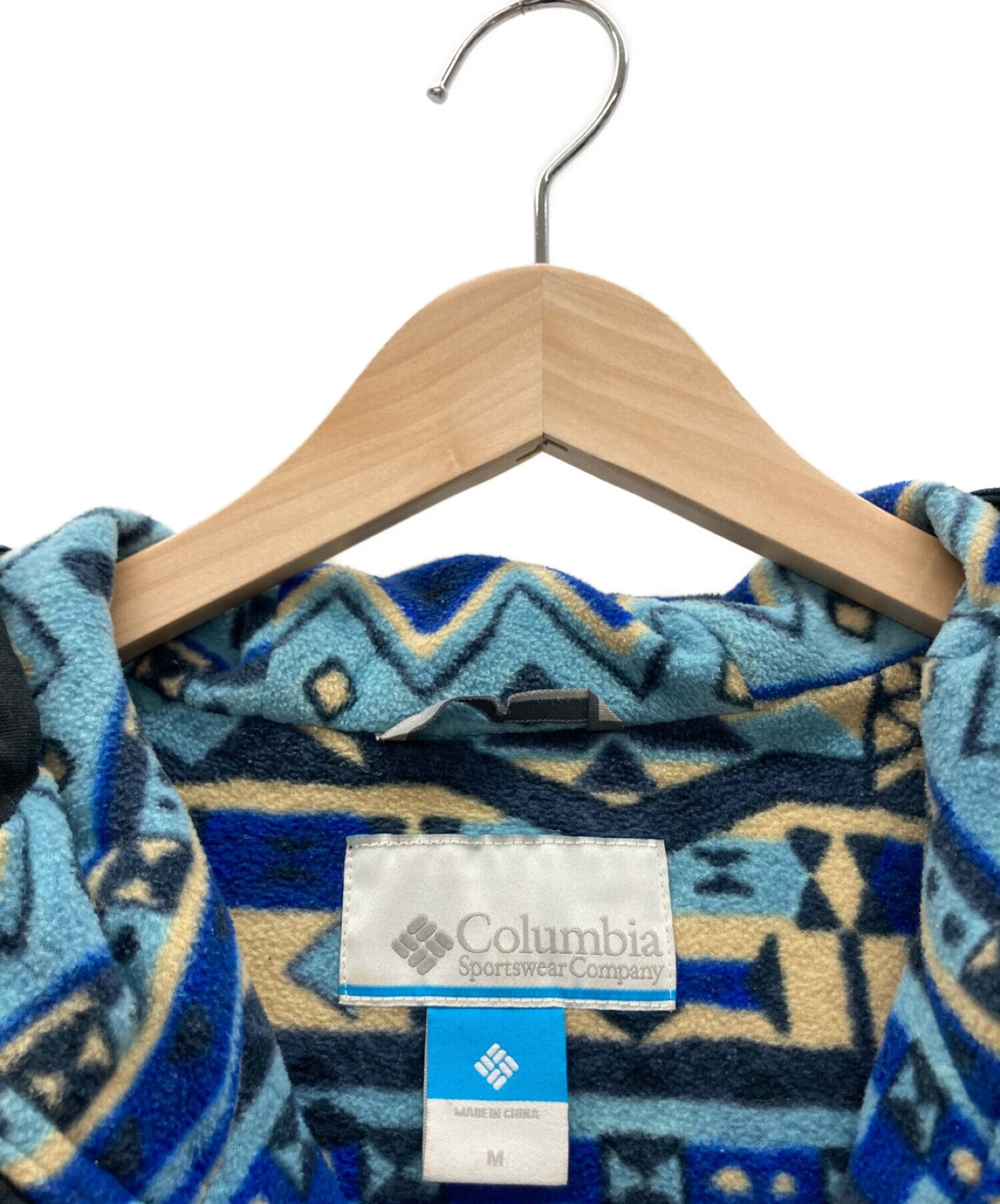 Columbia (コロンビア) フーデッドジャケット ネイビー×ブラック サイズ:M