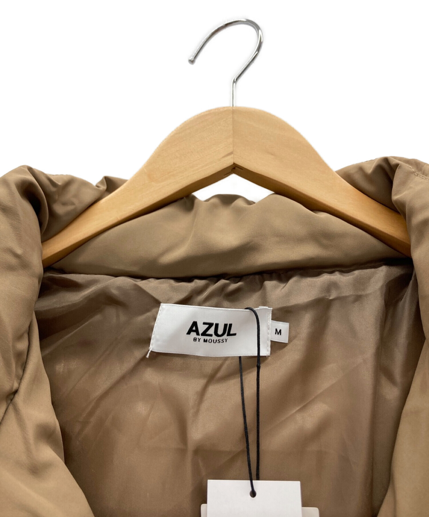 AZUL by moussy (アズールバイマウジー) 中綿ジャケット キャメル サイズ:M 未使用品