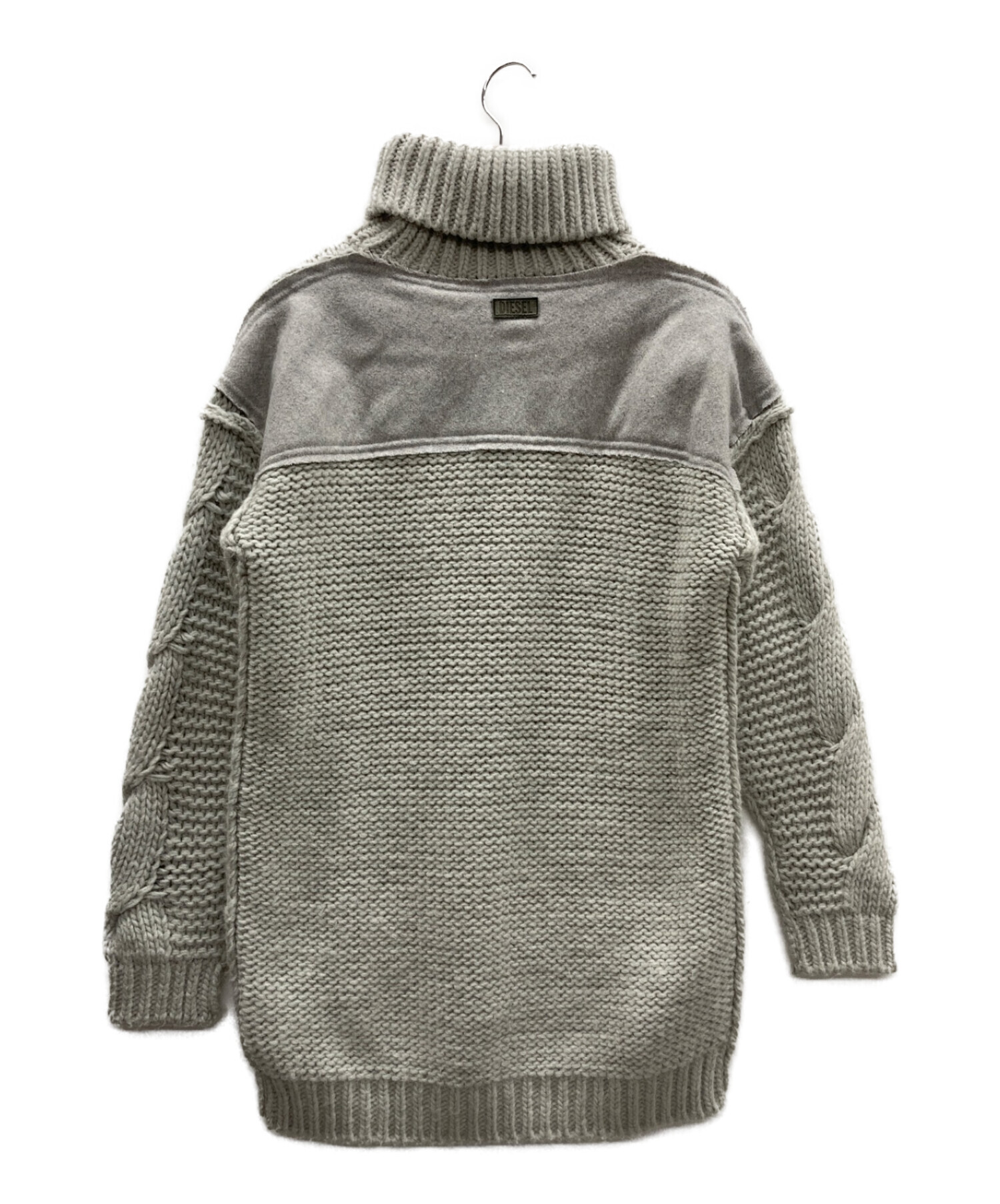 中古・古着通販】DIESEL (ディーゼル) タートルネックニット グレー 