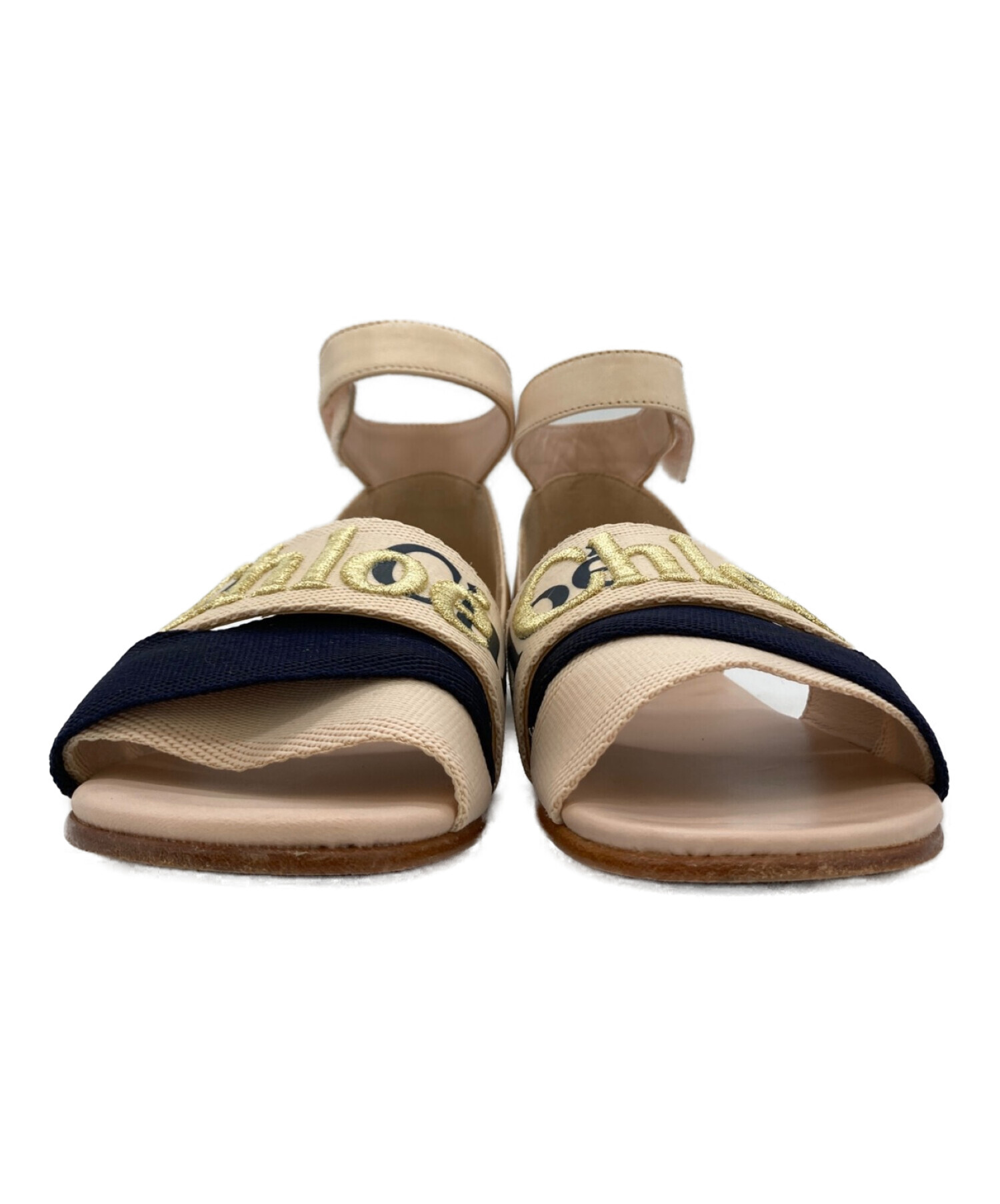 中古・古着通販】Chloe (クロエ) サンダル ピンクベージュ サイズ:37 