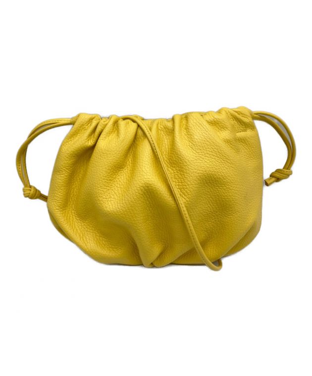 中古・古着通販】AYAKO (アヤコ) レザー巾着ショルダーバッグ イエロー 