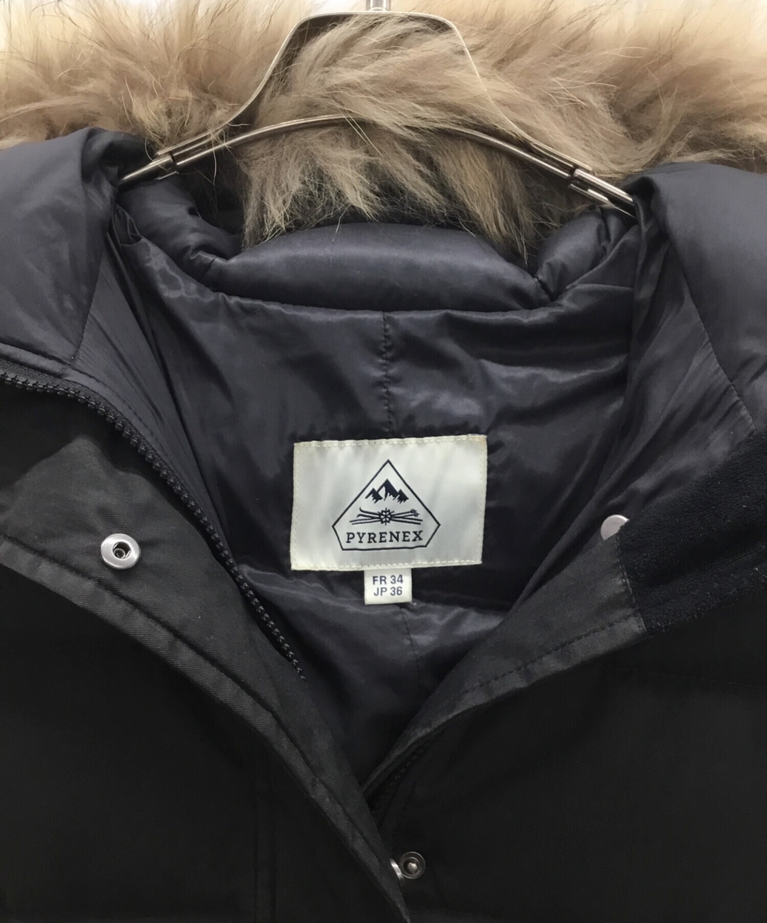 PYRENEX グルノーブル ダウンジャケット 黒 FR34 JP36