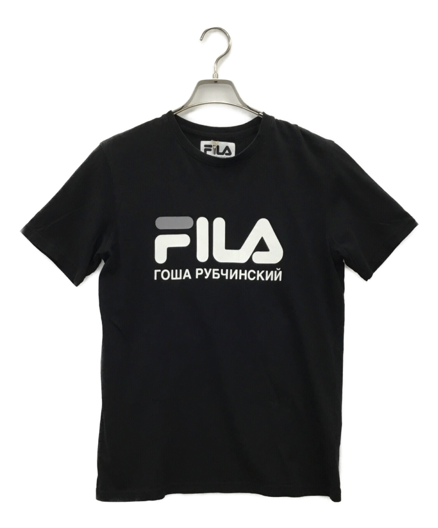 FILA×Gosha Rubchinskiy (フィラ×ゴーシャラブチンスキー) Tシャツ ブラック サイズ:S 未使用品
