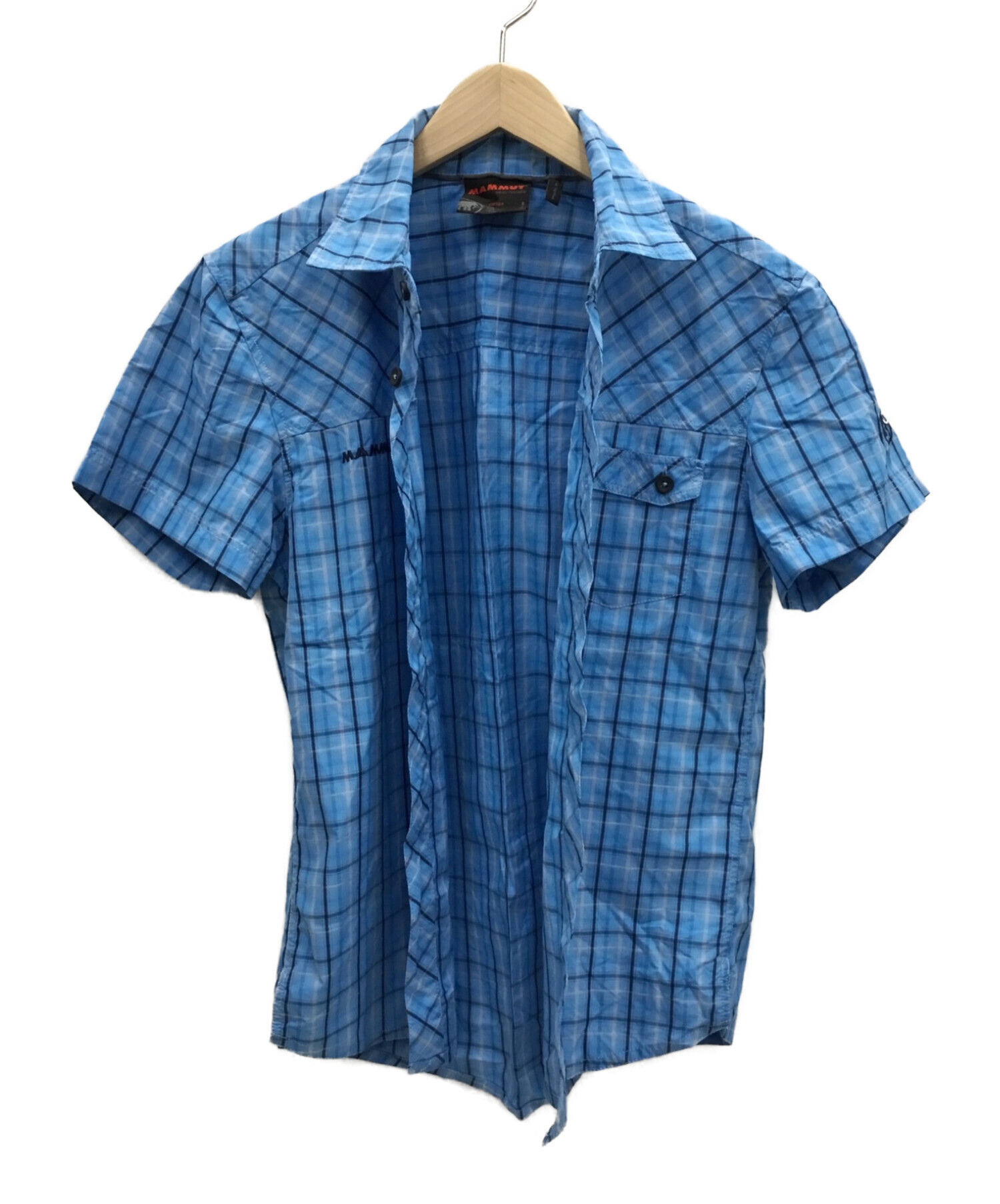 MAMMUT (マムート) 半袖シャツ ブルー サイズ:M