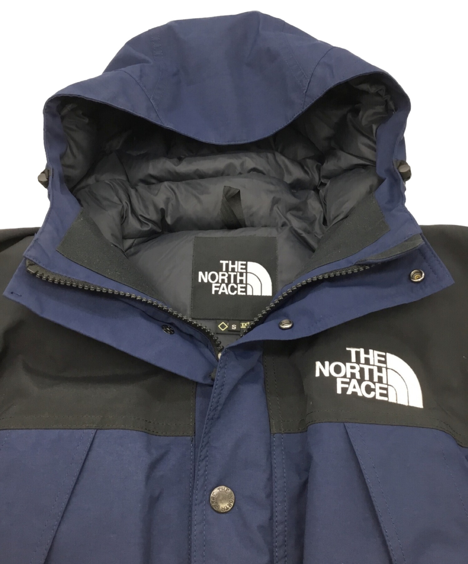 THE NORTH FACE (ザ ノース フェイス) ダウンジャケット ネイビー×ブラック サイズ:S
