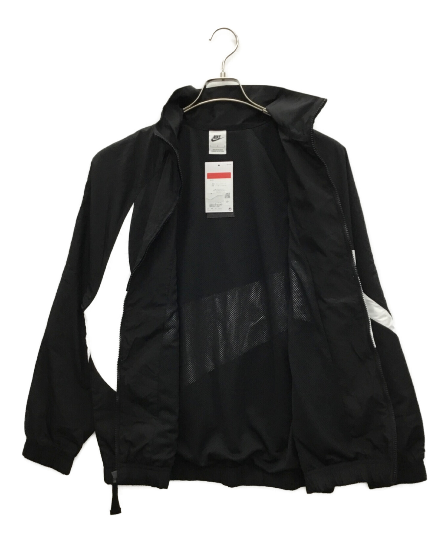 NIKE (ナイキ) ステイトメント ウーブン ジャケット ブラック×ホワイト サイズ:L 未使用品