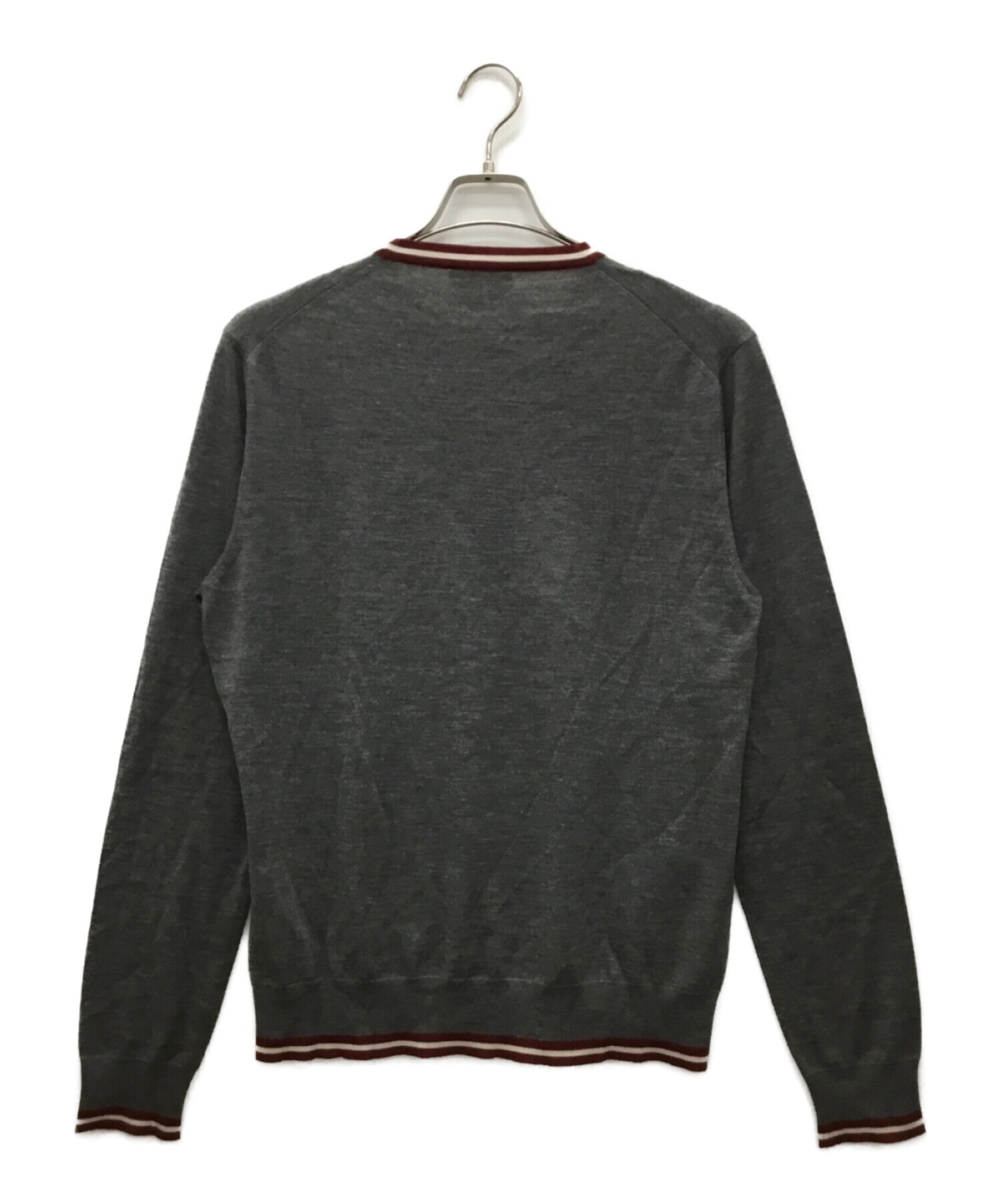 中古・古着通販】HERMES (エルメス) カシミヤニット グレー サイズ:M 