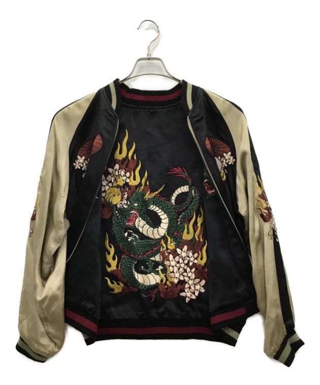中古・古着通販】satori (サトリ) リバーシブルスカジャン ブラック 